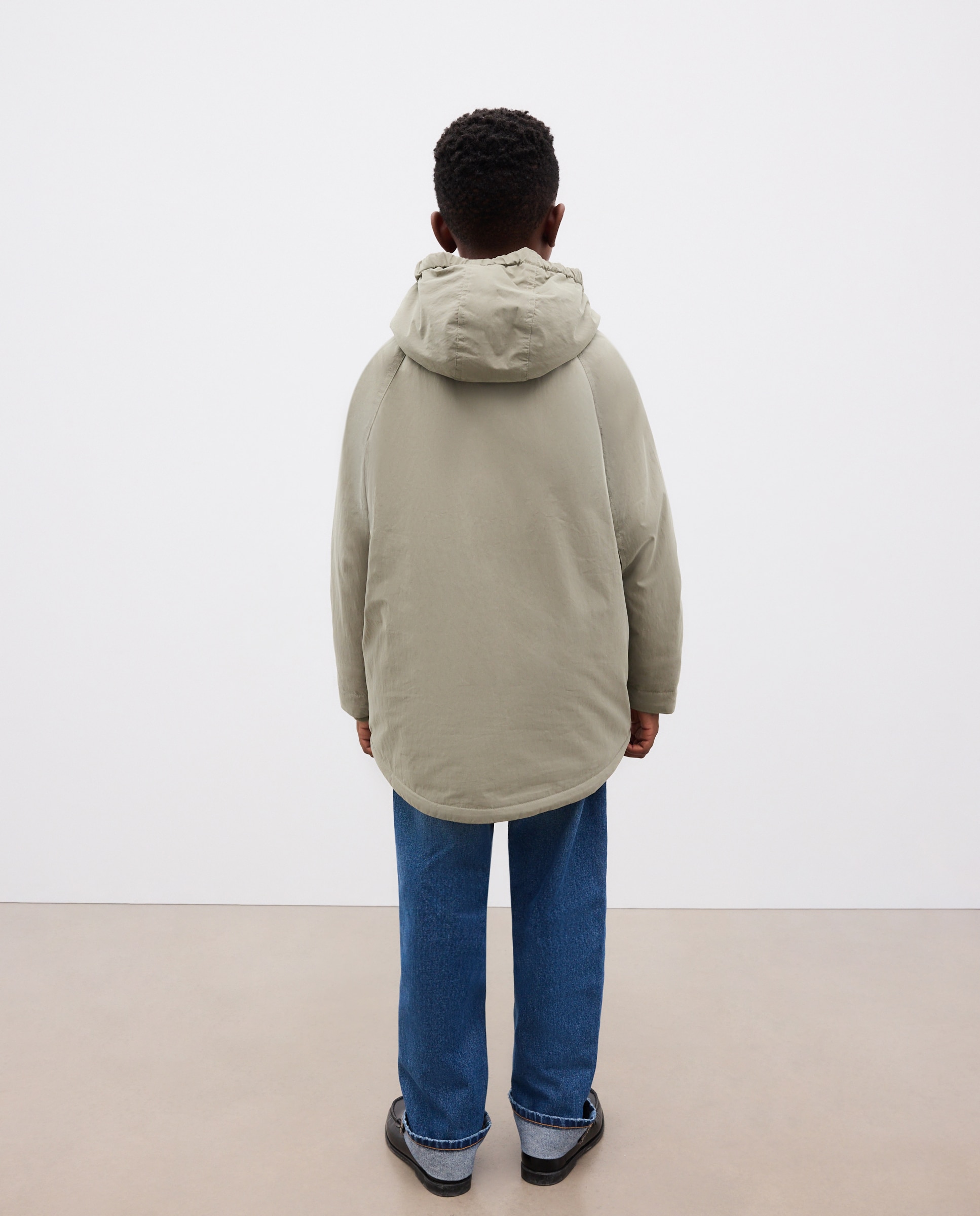 Parka coreana lisa larga de niño - Kids El Corte Inglés - 520 Kaki 520 Kaki-4
