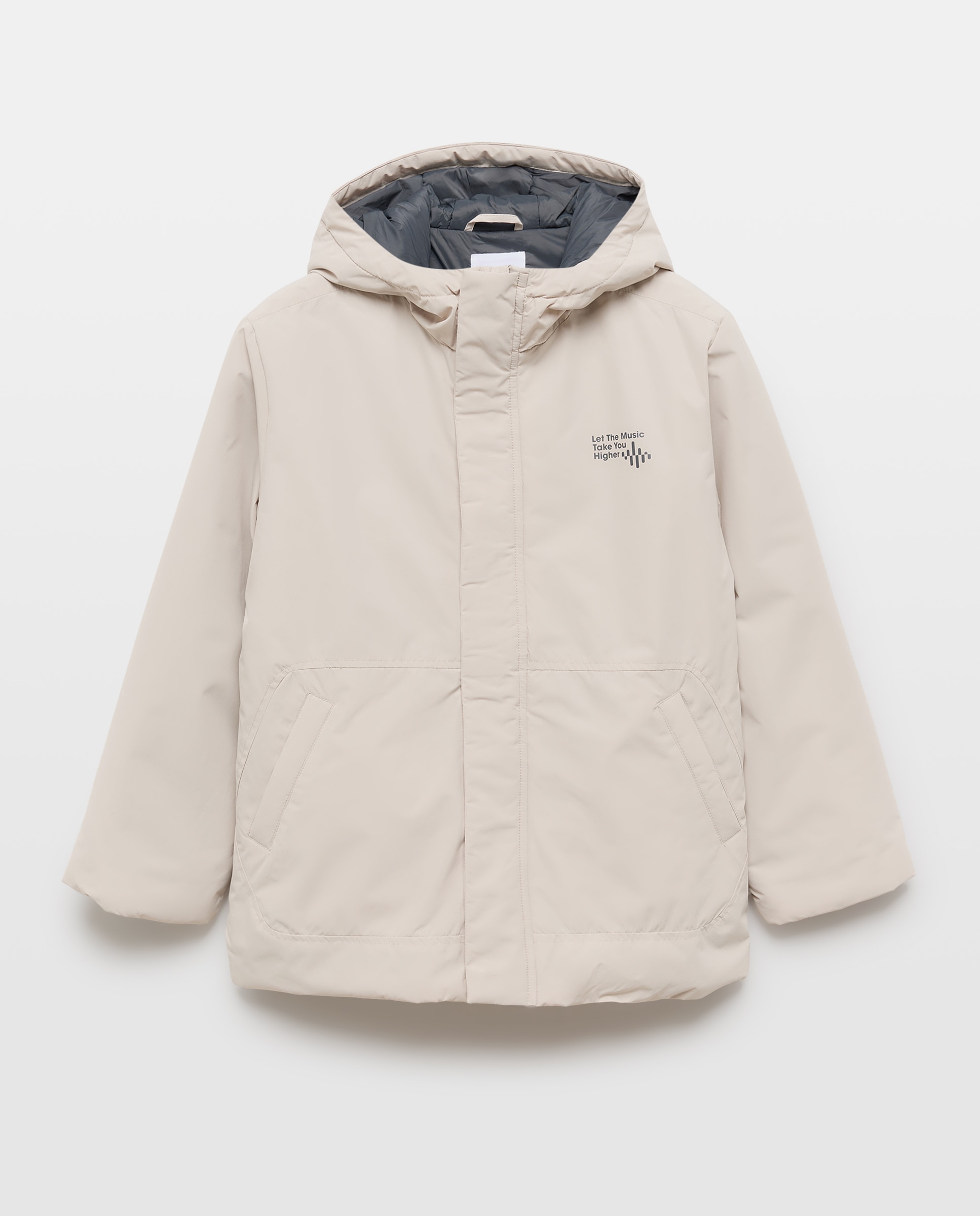 Parka Ligeira com Contraste 850 Pedra-5