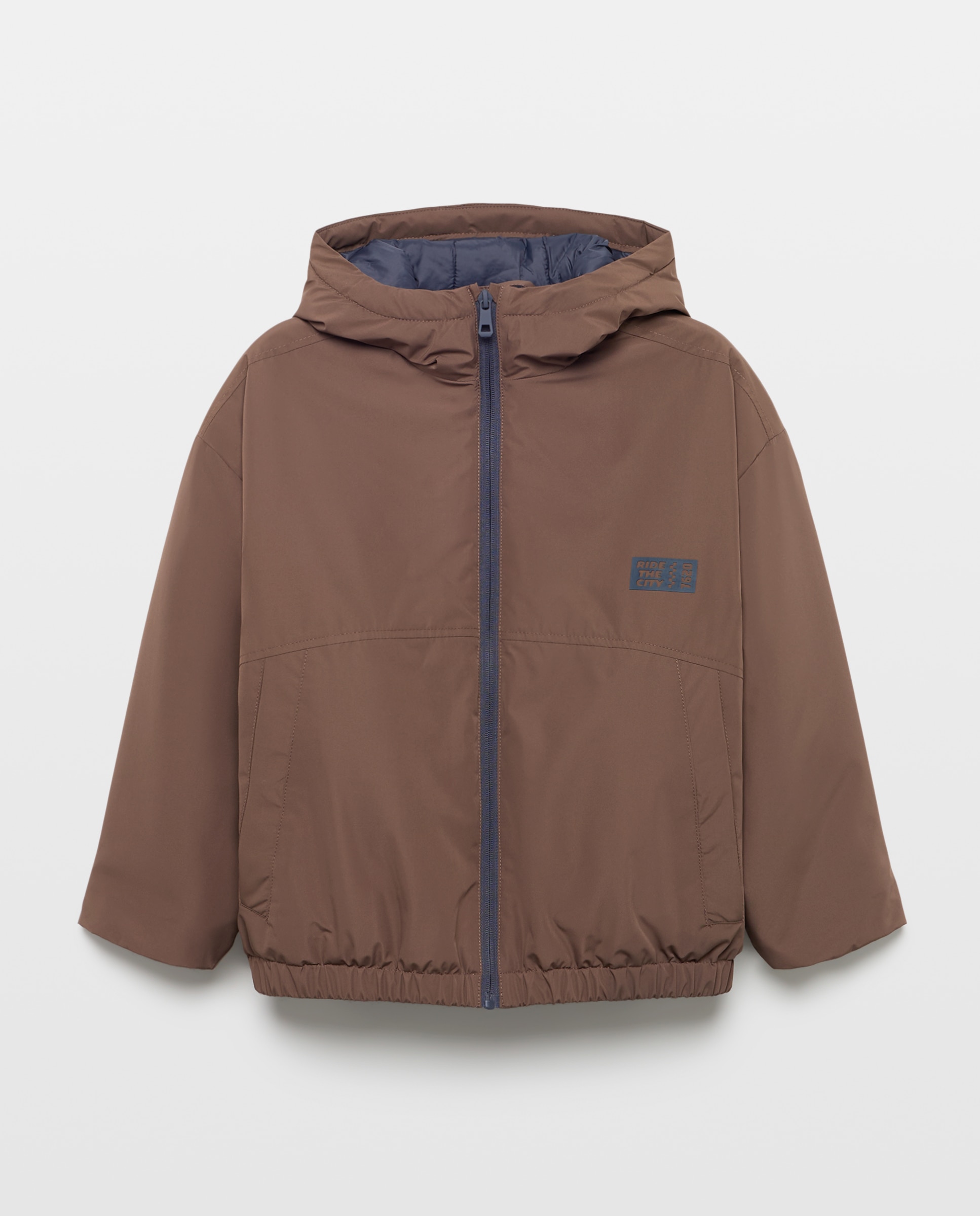 Parka ligera de niño con cortes en color liso - Kids El Corte Inglés - Marrón Marrón-6