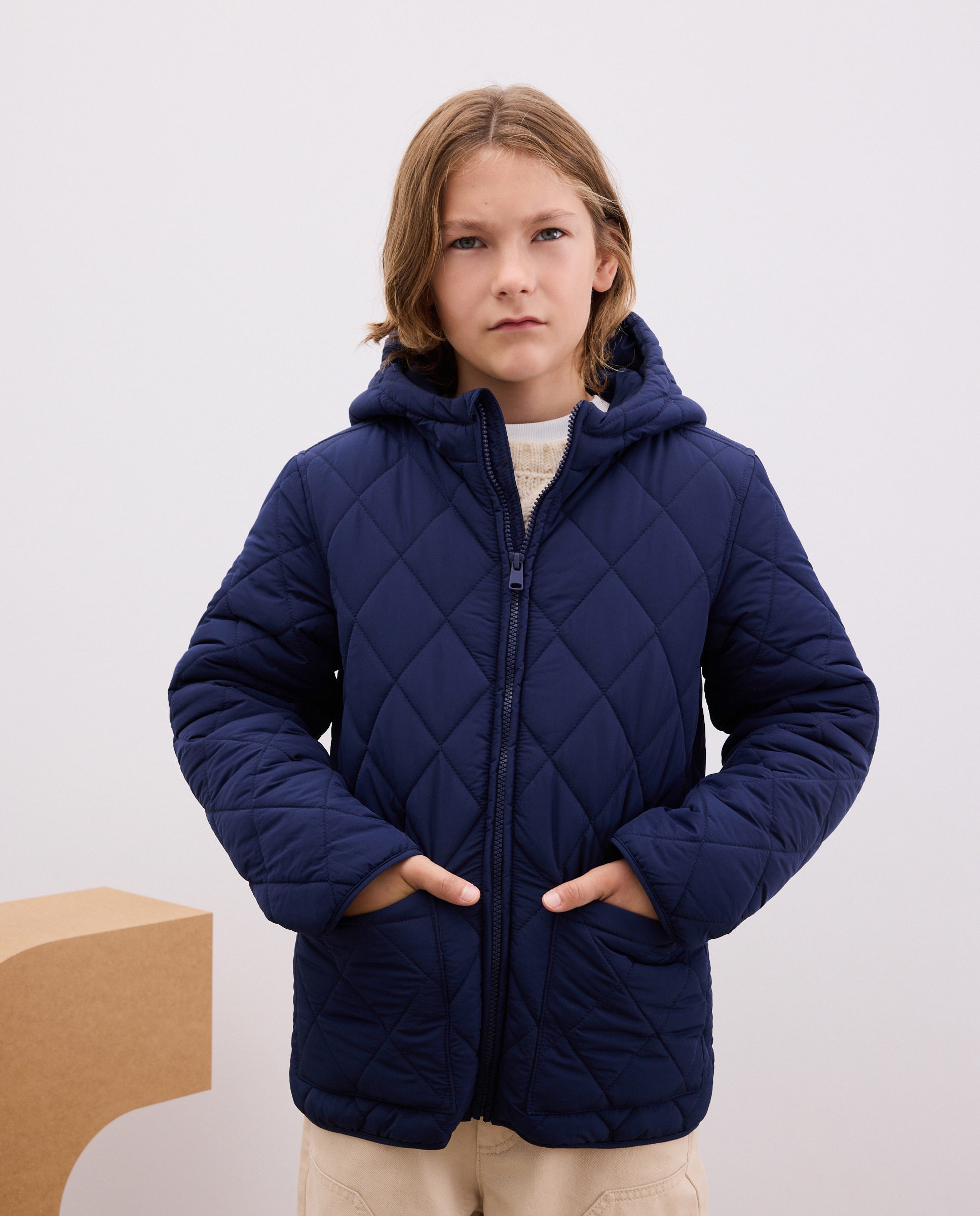 Parka de niño básica encerada lisa - Kids El Corte Inglés - Azul marino Azul marino-2