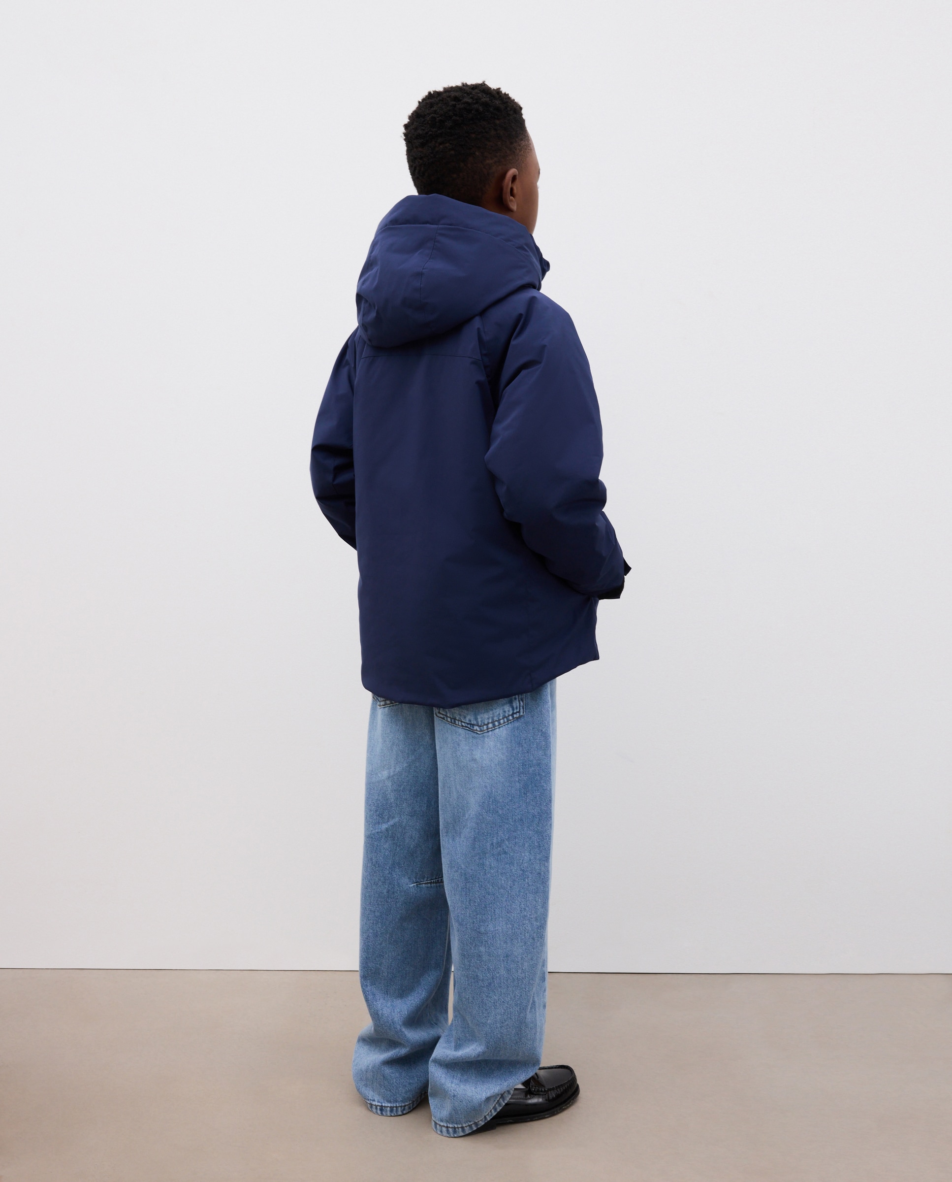 Parka lisa ligera parche de niño - Kids El Corte Inglés - Azul marino Azul marino-3