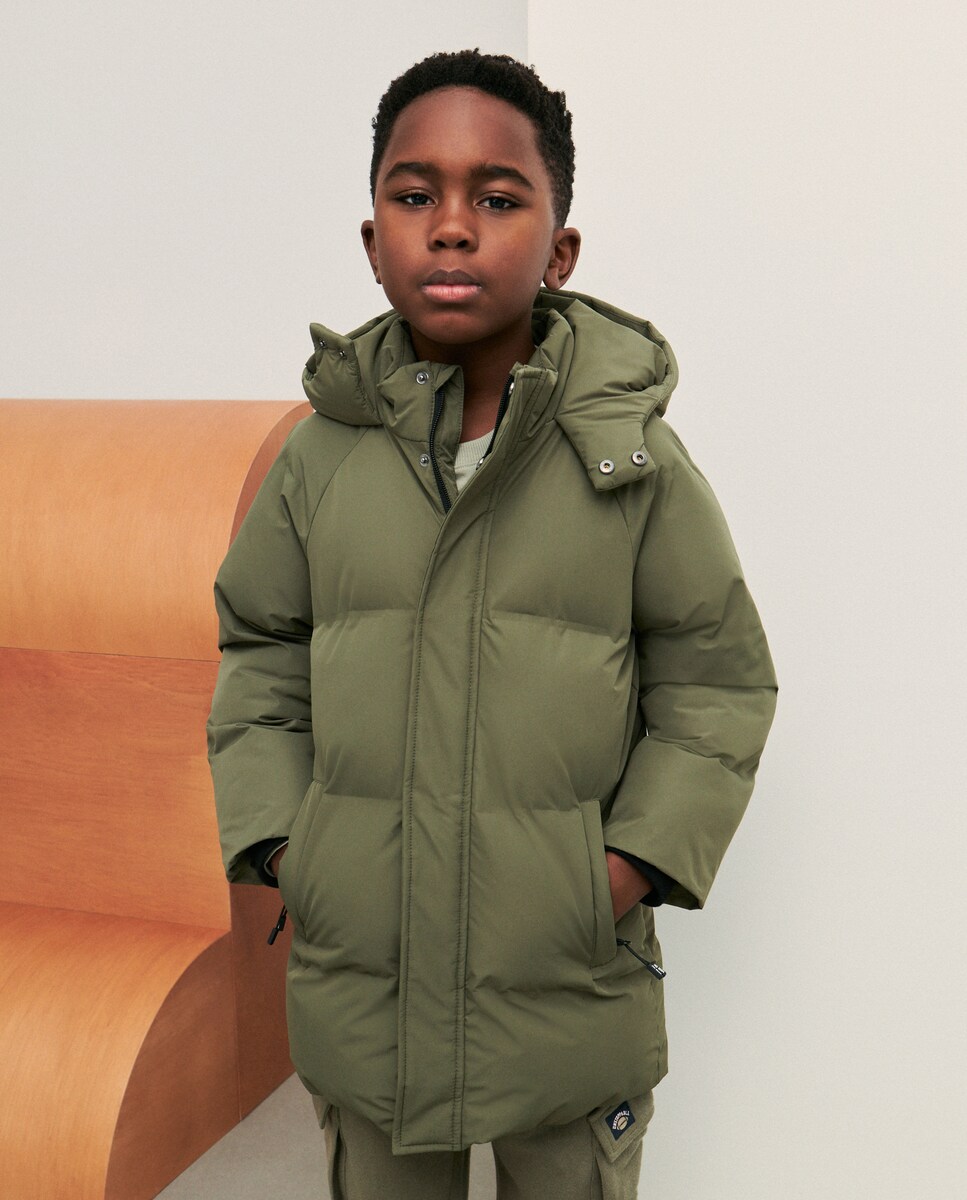 Parka com Fantasia e Costuras Termosseladas 520 Caqui-2