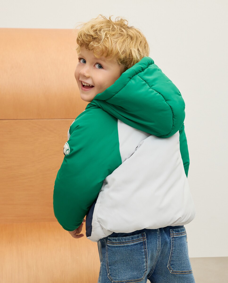 Parka com Color Block Multicolor-3