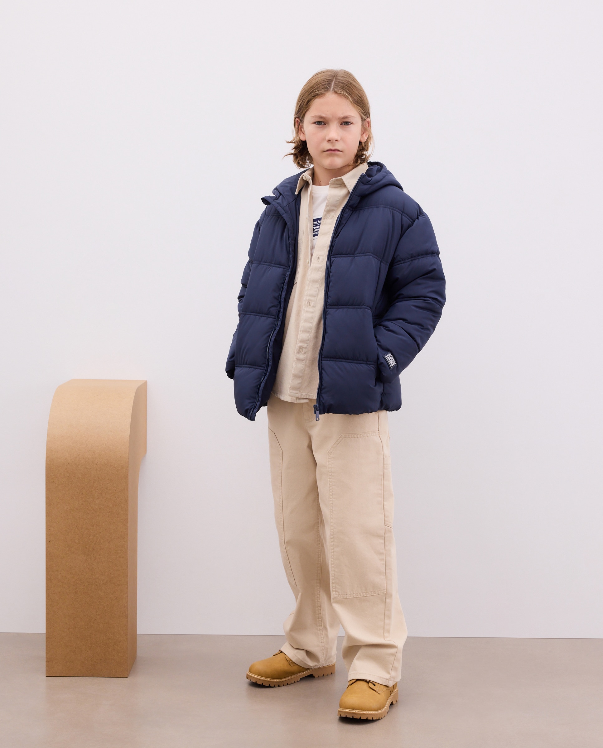 Parka de niño básica lisa - Kids El Corte Inglés - Azul marino Azul marino-2