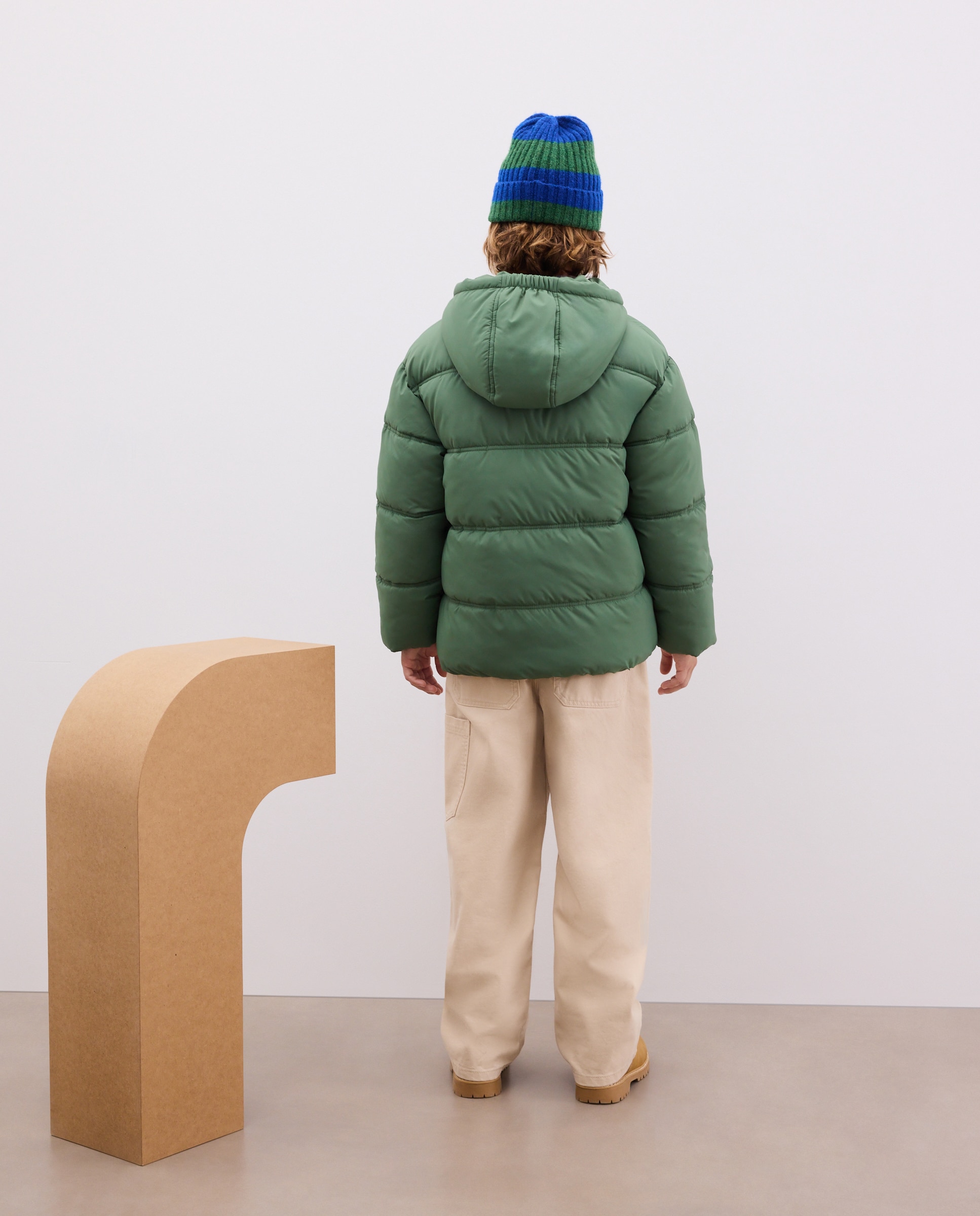 Parka de niño básica lisa - Kids El Corte Inglés - Verde Verde-4