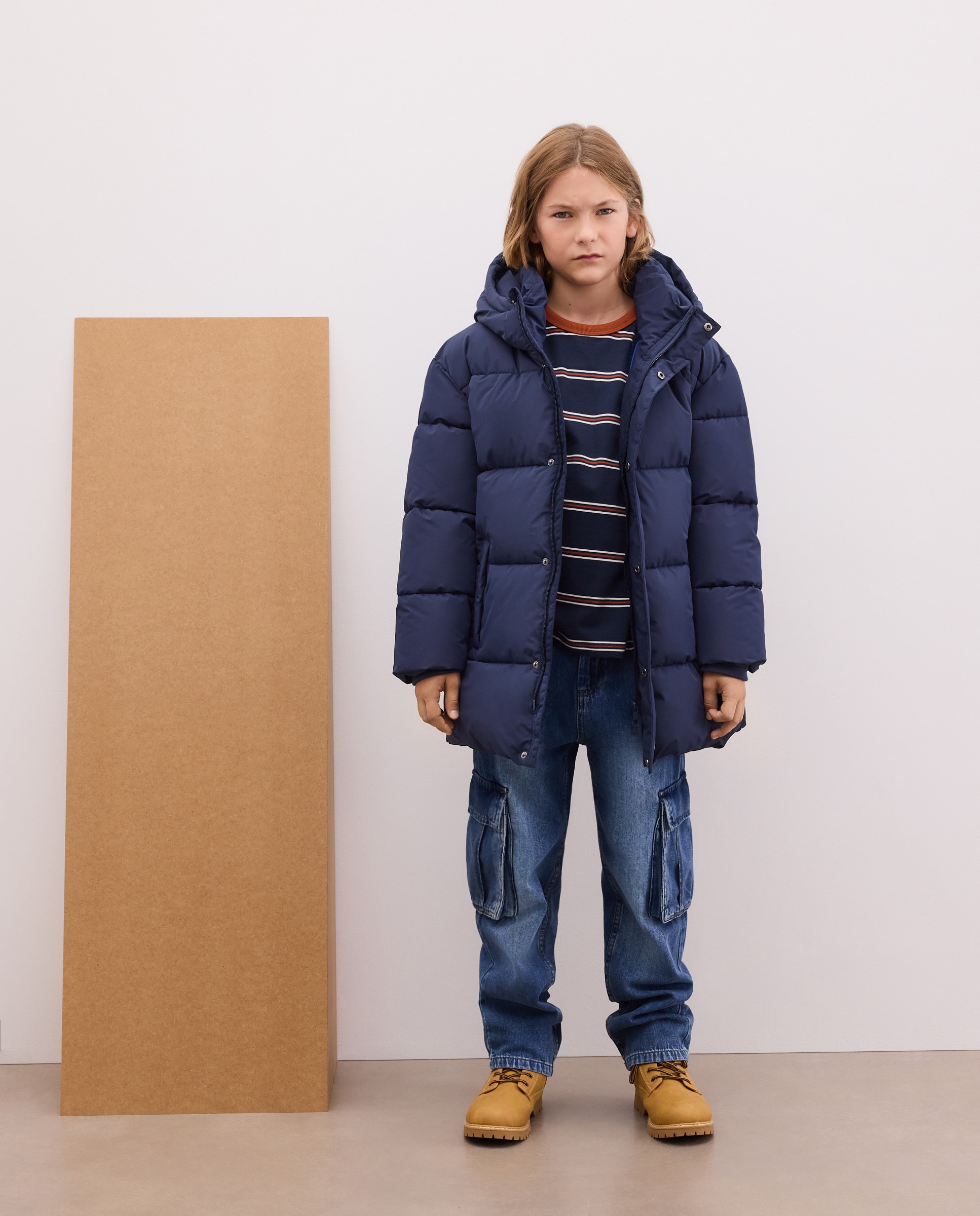 Parka de niño fantasía costuras - Kids El Corte Inglés - Azul marino Azul marino-1