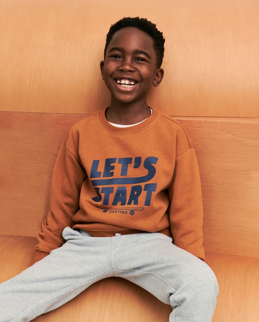 Imagem 0 de Sweatshirt Básica Basket com Gola Redonda