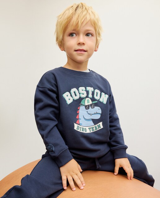 Imagem 0 de Sweatshirt de Gola Redonda com Estampado Posicional