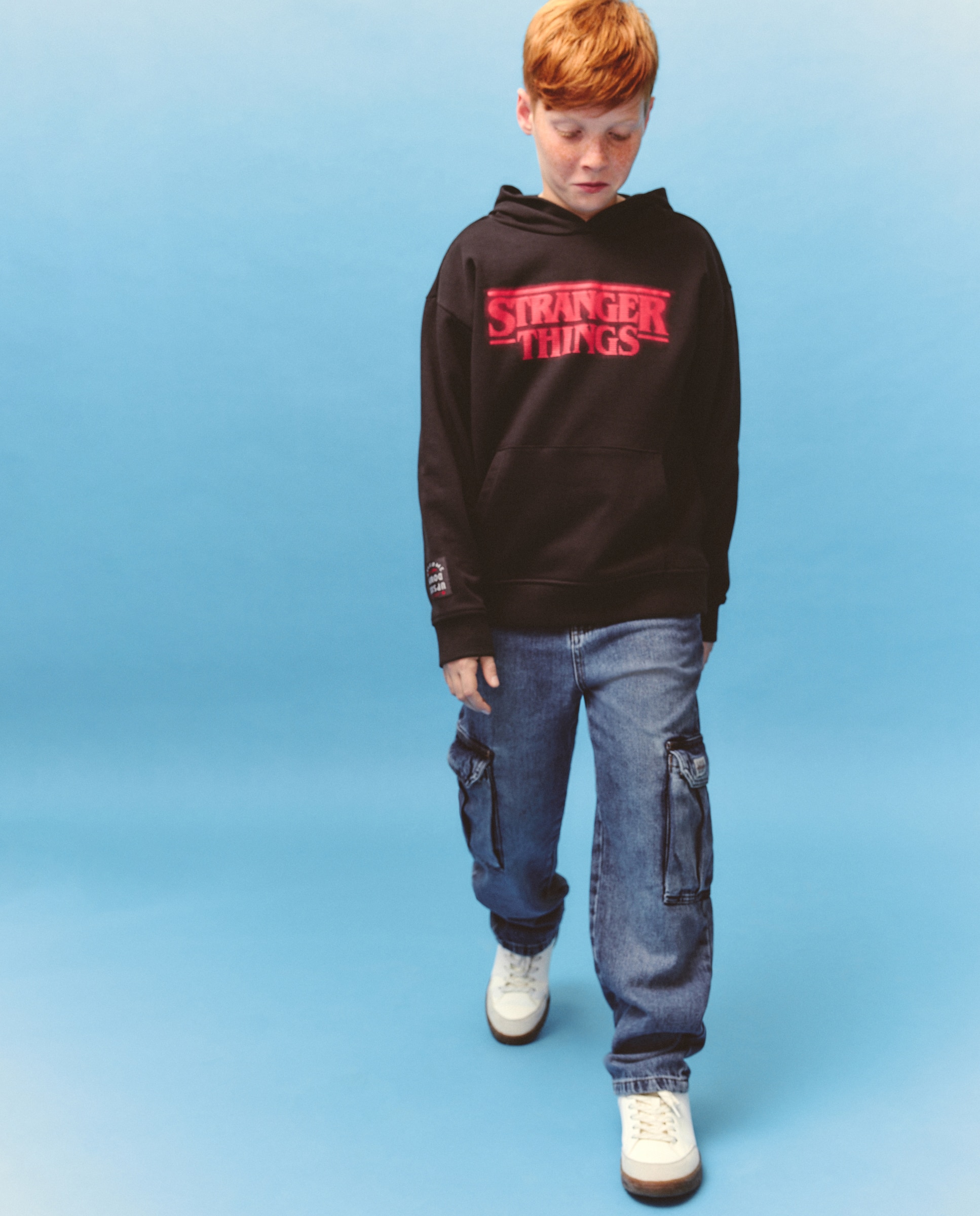 Sudadera cerrada con capucha Stranger Things de niño - Kids El Corte Inglés - Negro Negro-2