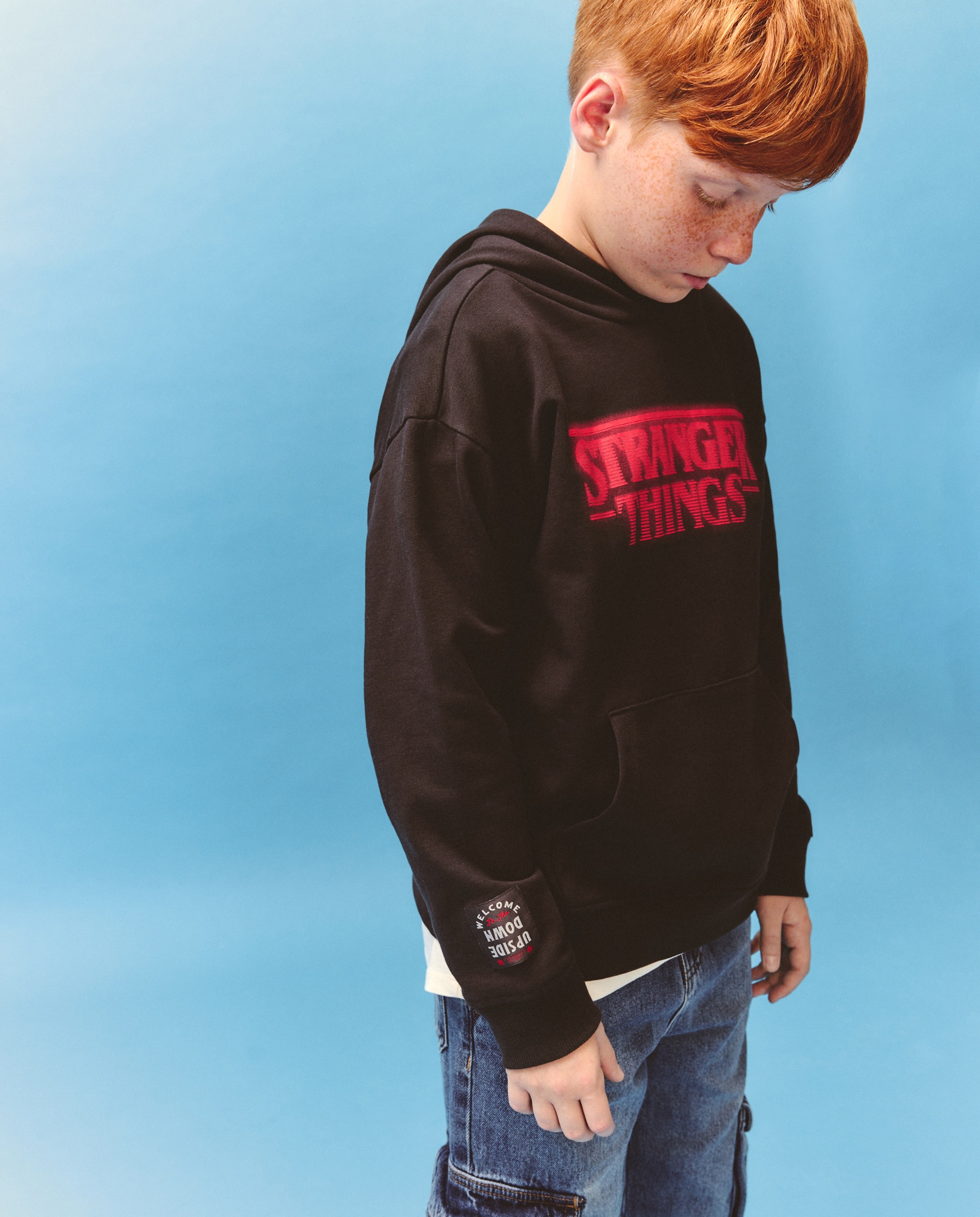 Sudadera cerrada con capucha Stranger Things de niño - Kids El Corte Inglés - Negro Negro-3