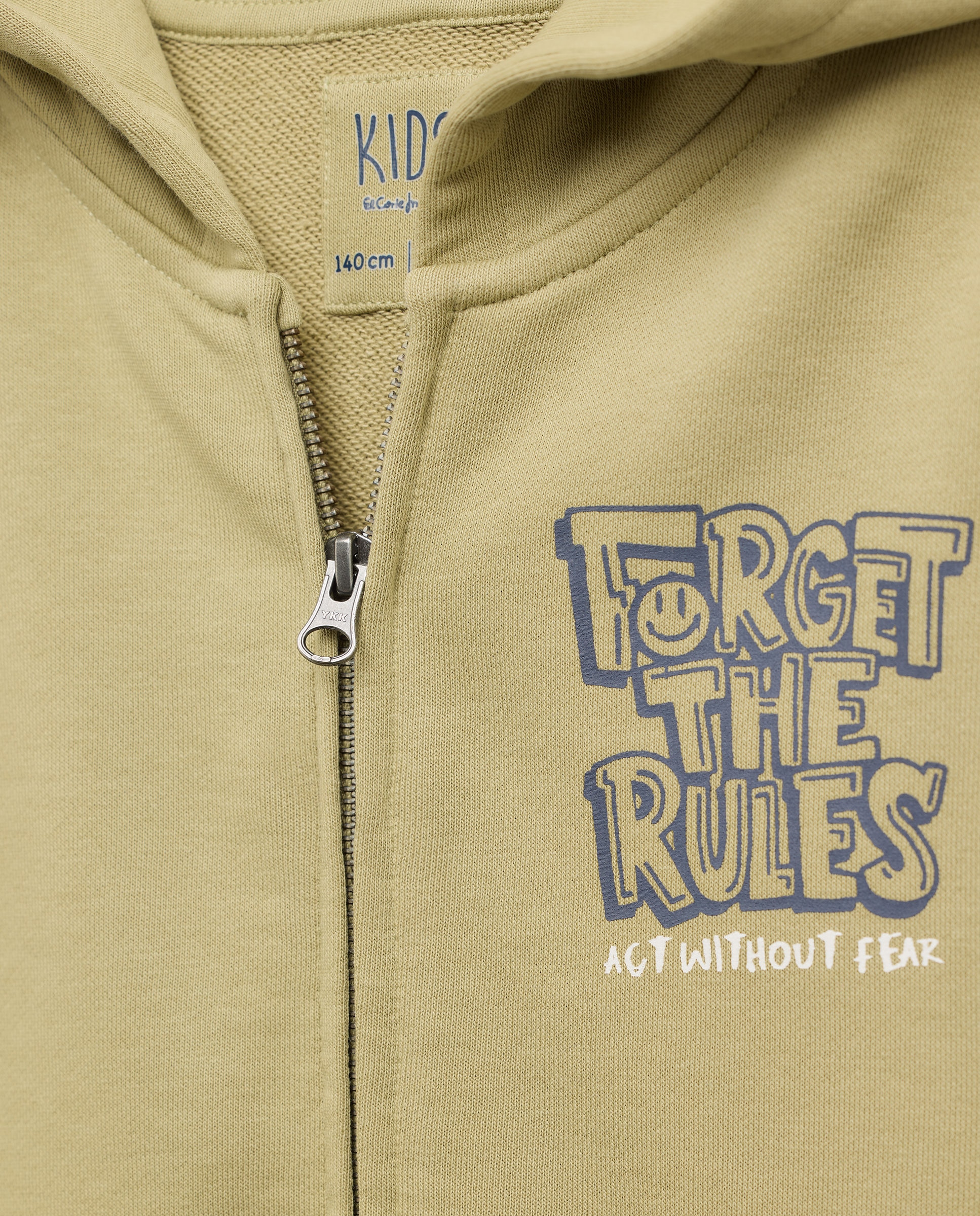 Sweatshirt Aberta com Capuz Verde-6