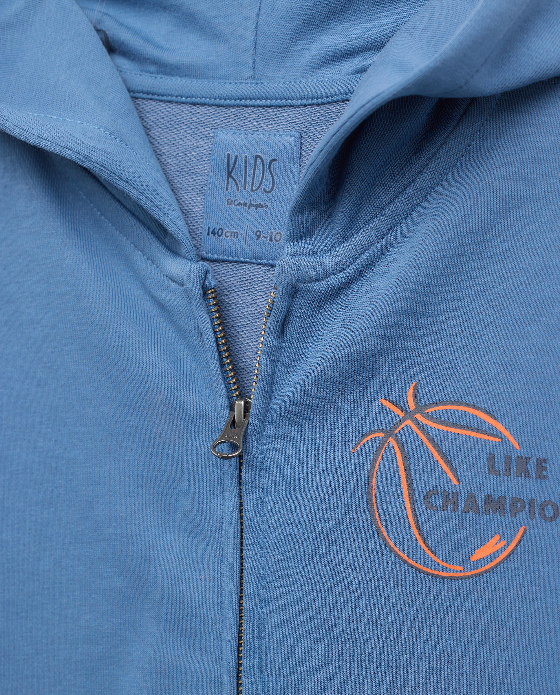 Sweatshirt Aberta com Capuz Kids El Corte Inglés Azul-6