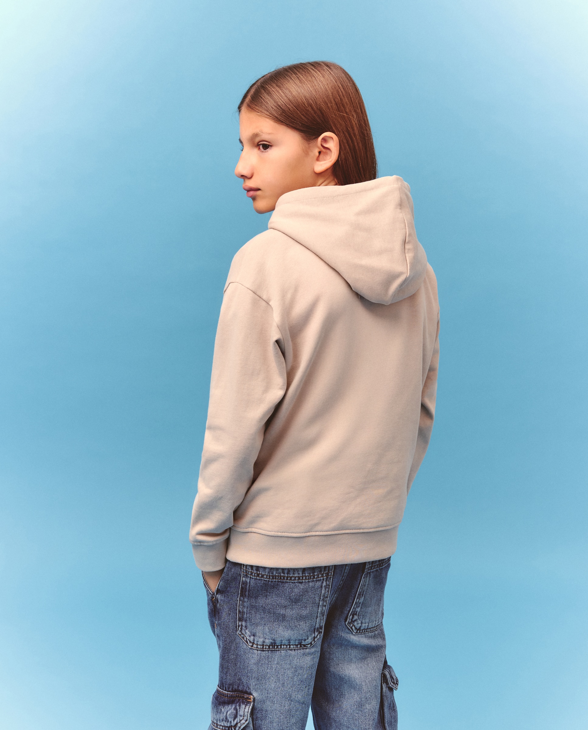 Sweatshirt Fechada com Capuz e Estampado Brawl Stars Kids El Corte Inglés Camel-3