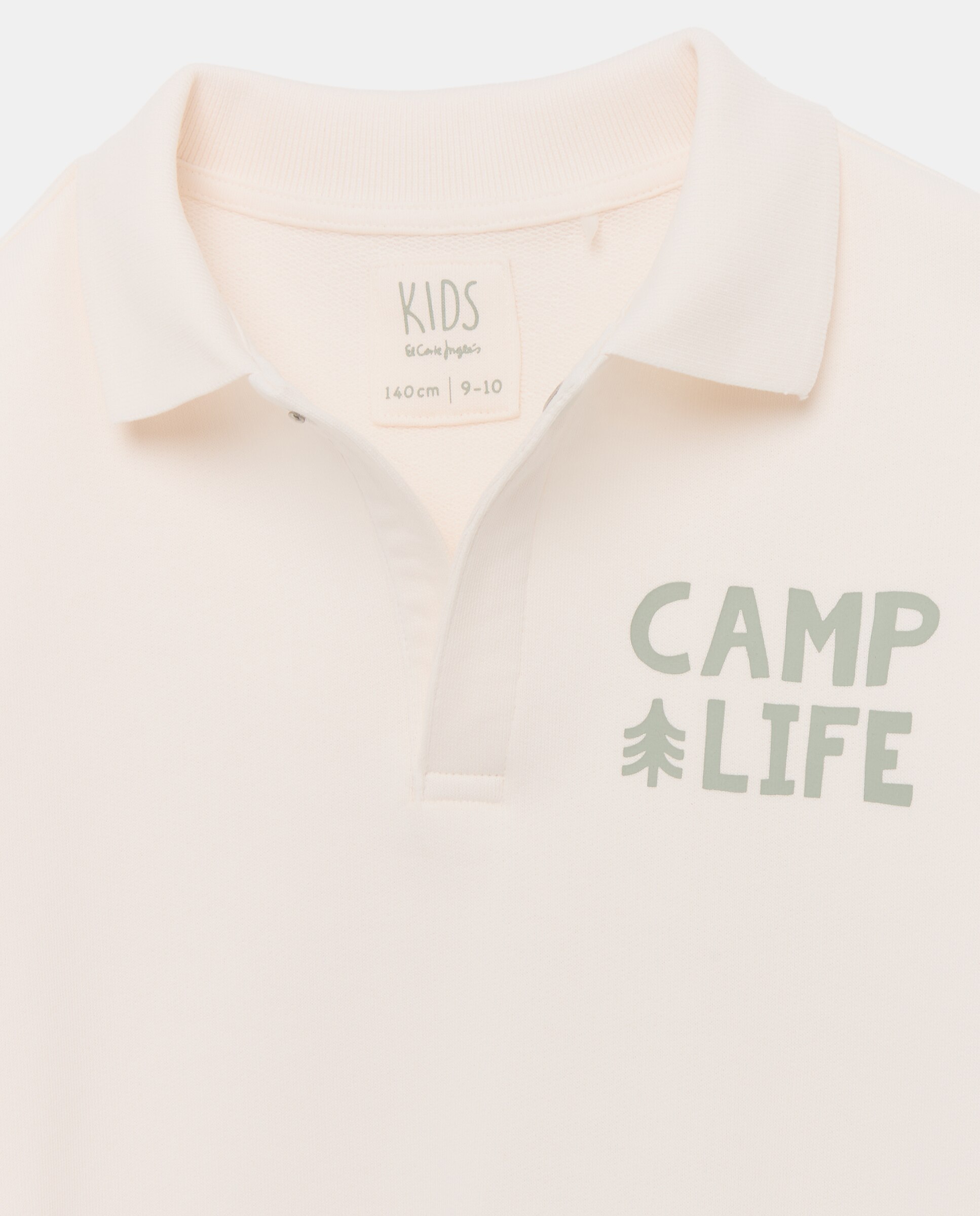 Sweatshirt com Colarinho de Polo Kids El Corte Inglés Branco-6