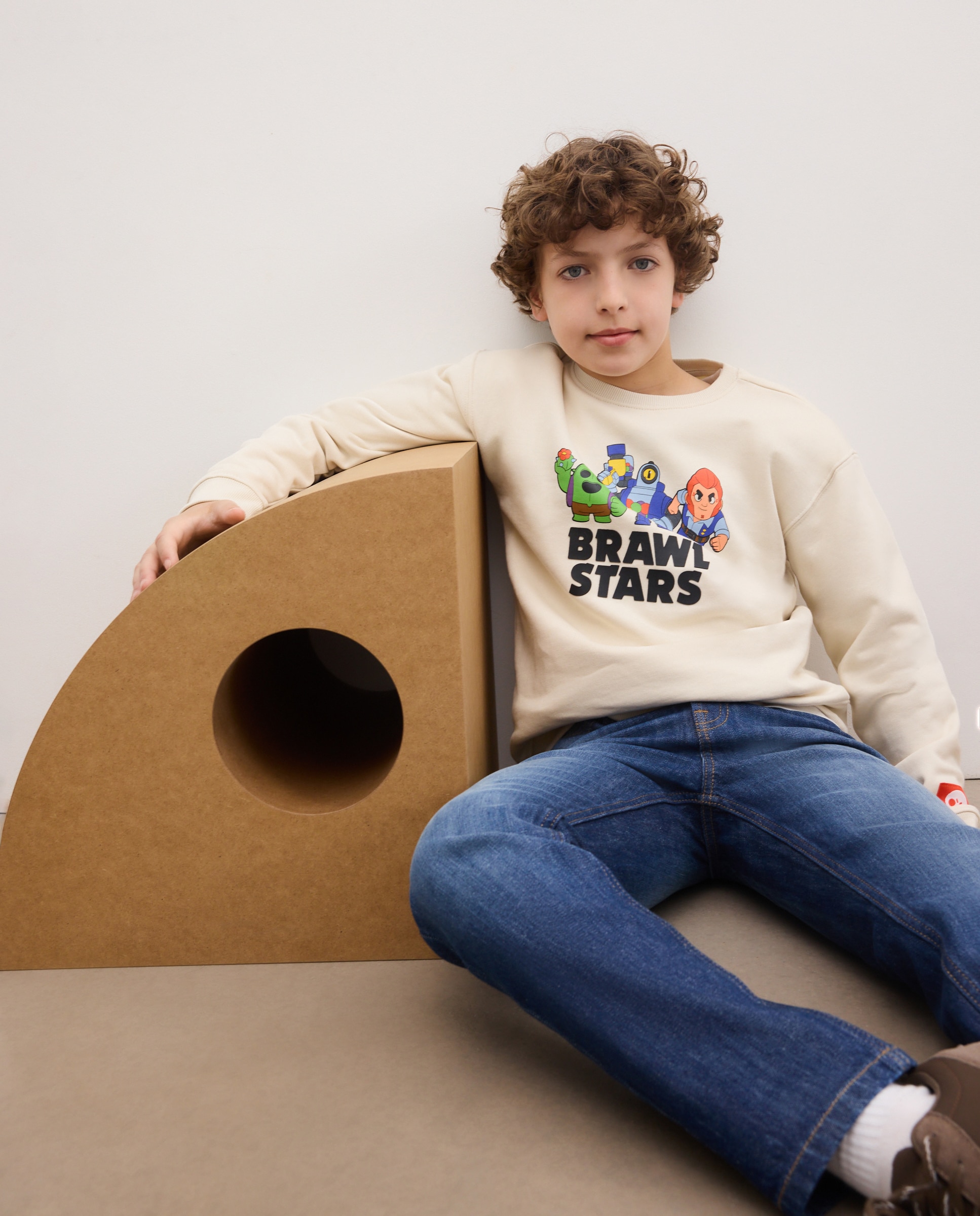 Sudadera de niño cerrada estampado fantasía BRAWL STARS - Kids El Corte Inglés - Blanco Blanco-2