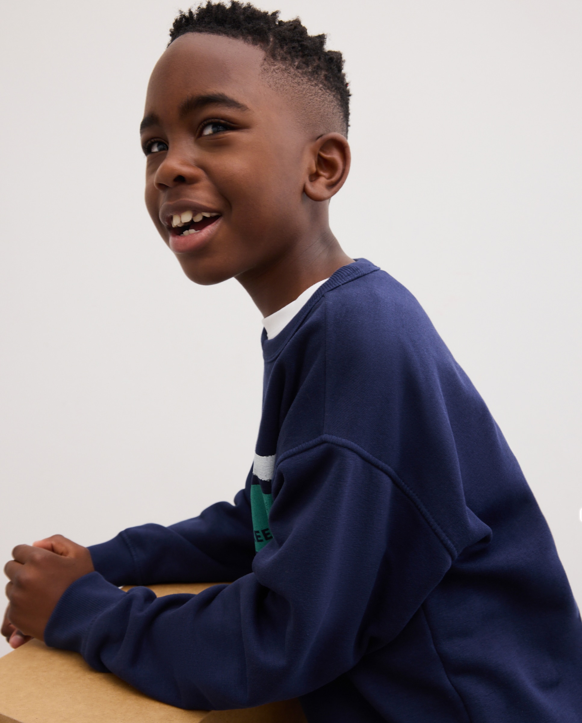 Imagen 3 de Sudadera de niño básica cuello caja fantasía - Kids El Corte Inglés - Azul Azul