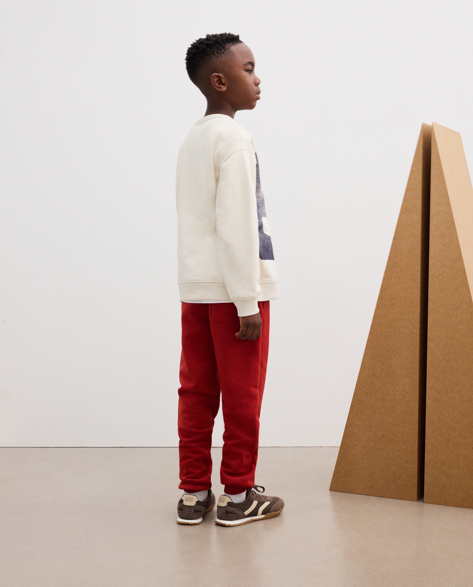 Sudadera de niño básica cuello caja fantasía - Kids El Corte Inglés - Blanco Blanco-3