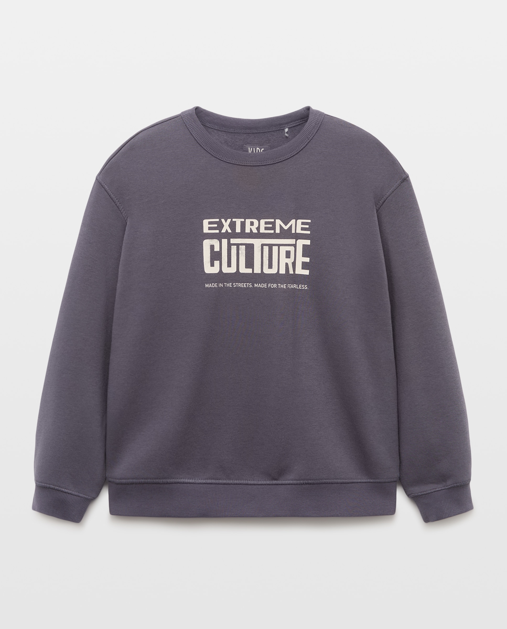 Sweatshirt Básica com Gola Redonda e Fantasia Preto-4
