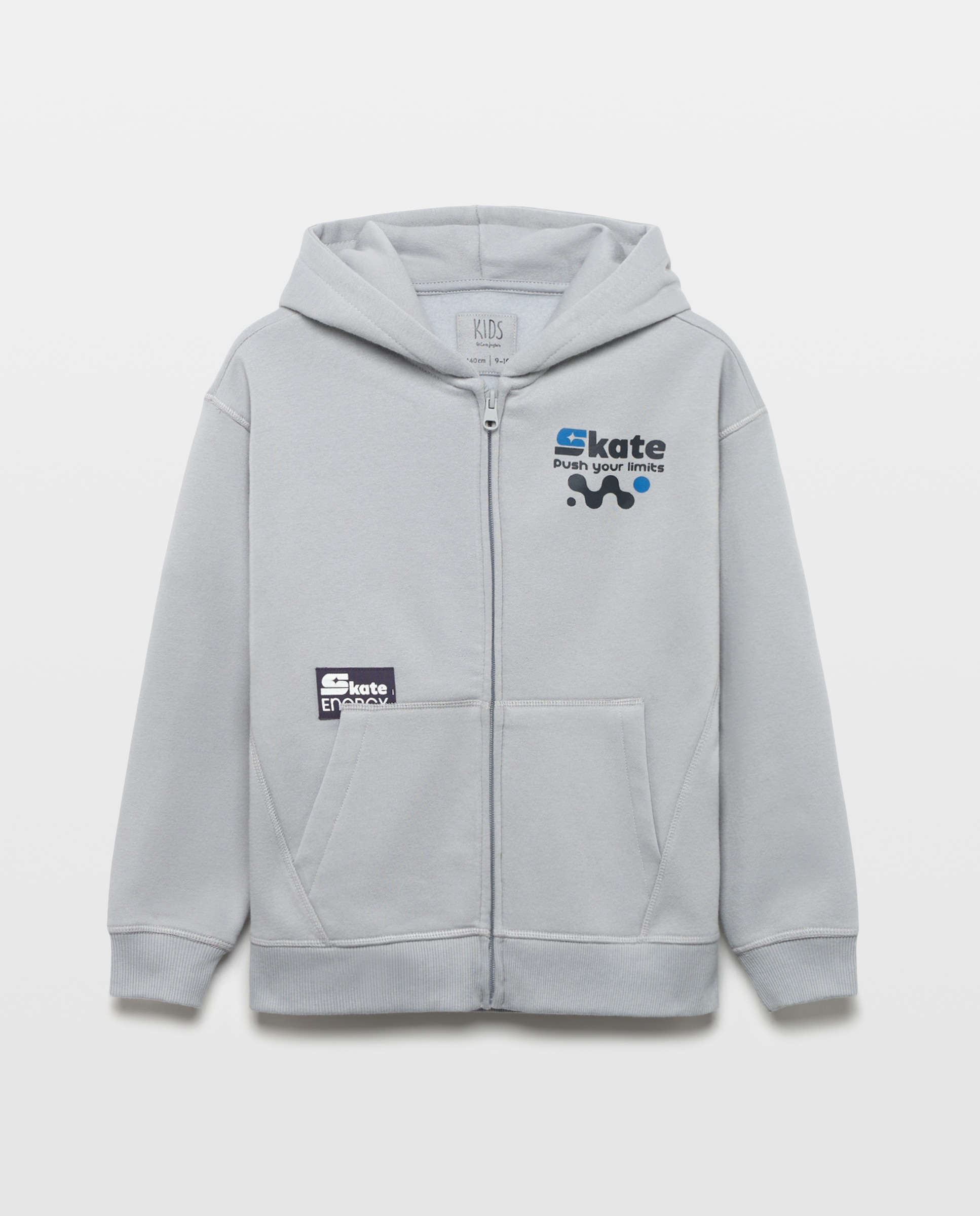 Sweatshirt Aberta com Capuz Preto-4
