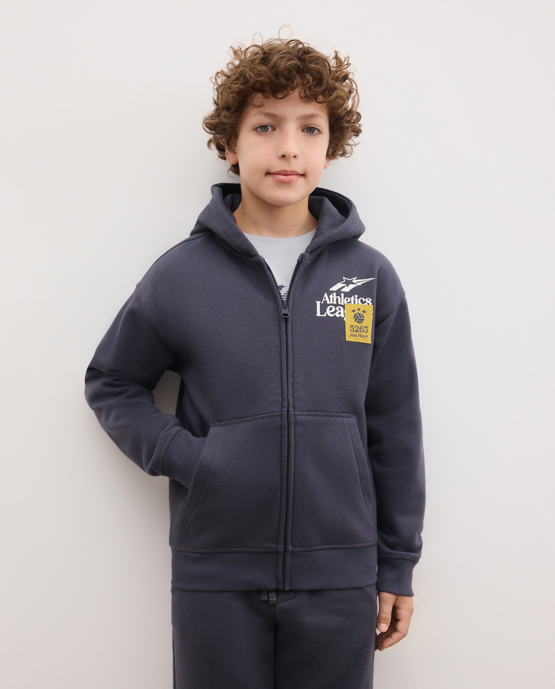 Sweatshirt Aberta com Capuz Preto-2