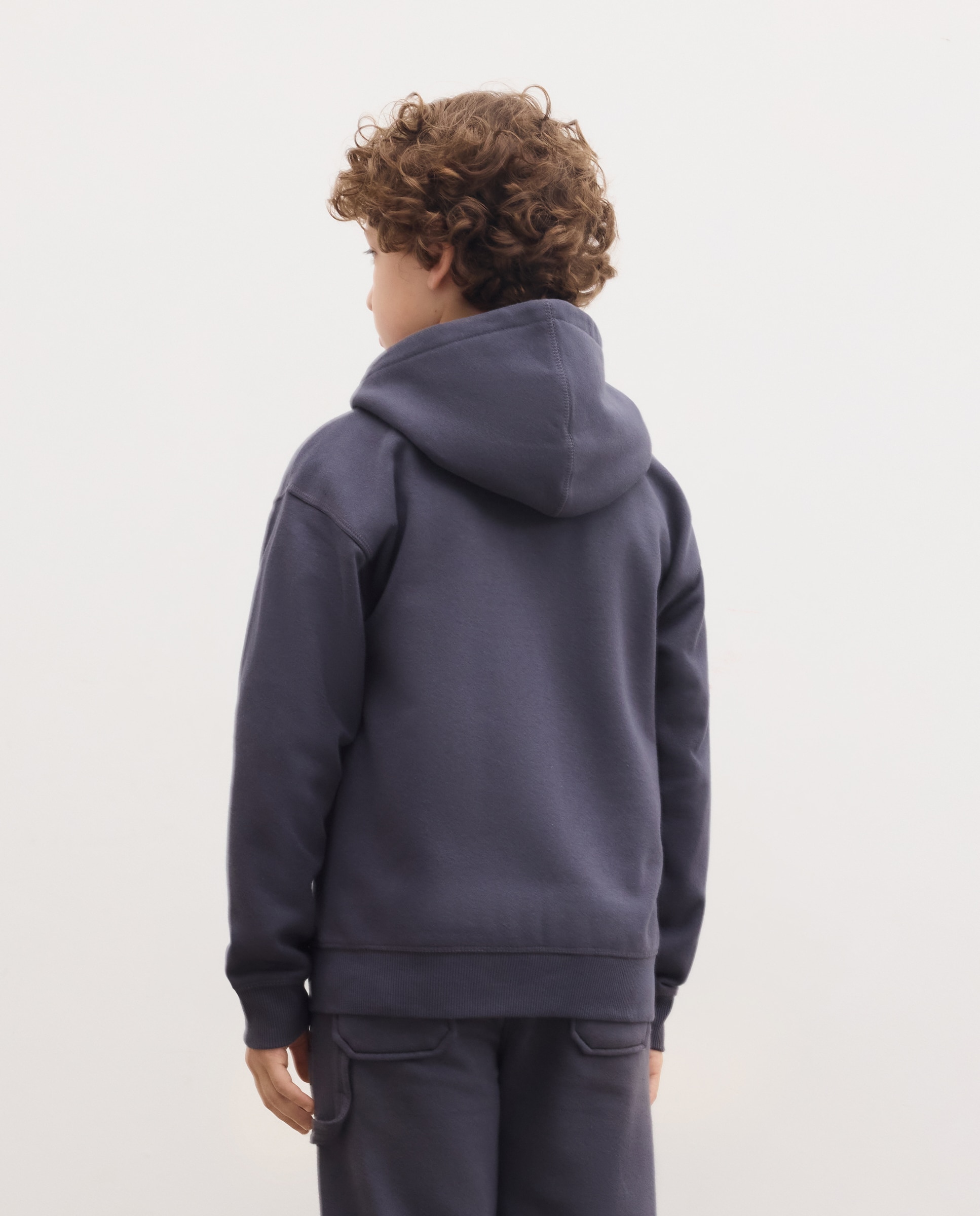 Sweatshirt Aberta com Capuz Preto-3