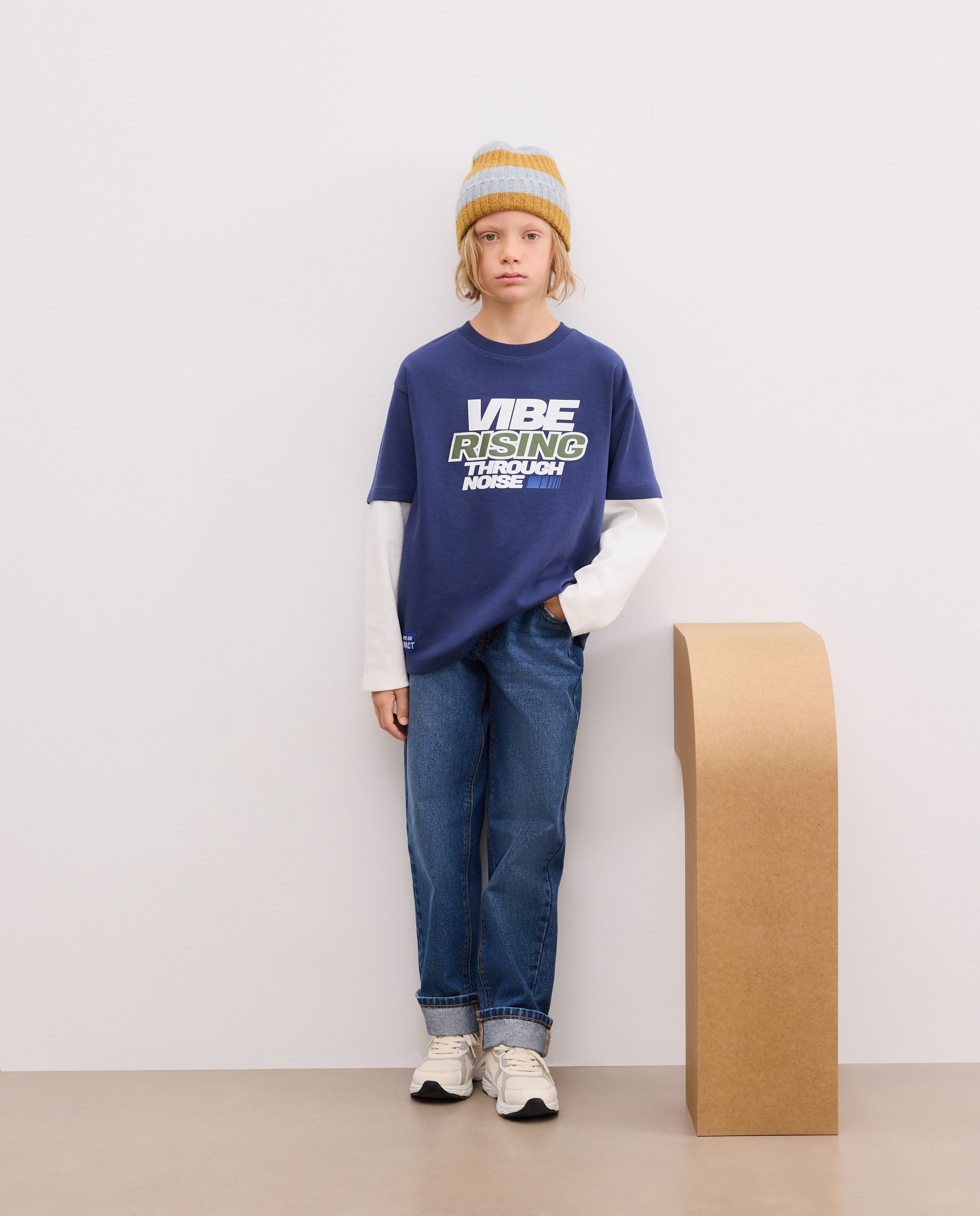Sweatshirt Interlock de Manga Dupla Castanho-2