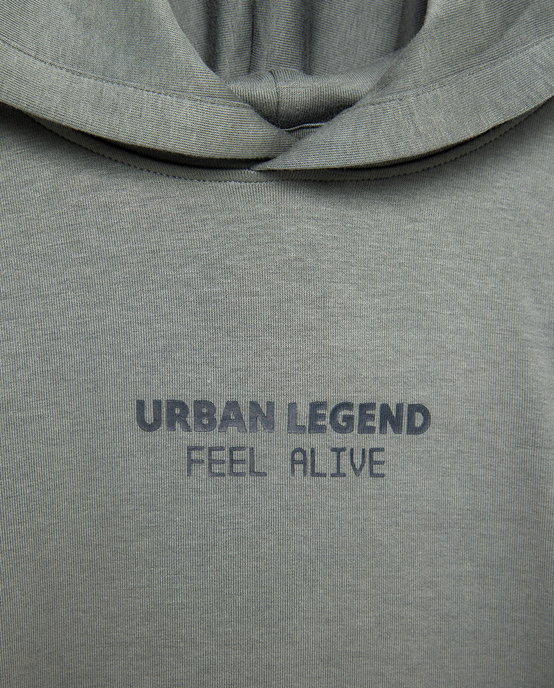 Sweatshirt Interlock Fechada com Capuz Verde-5