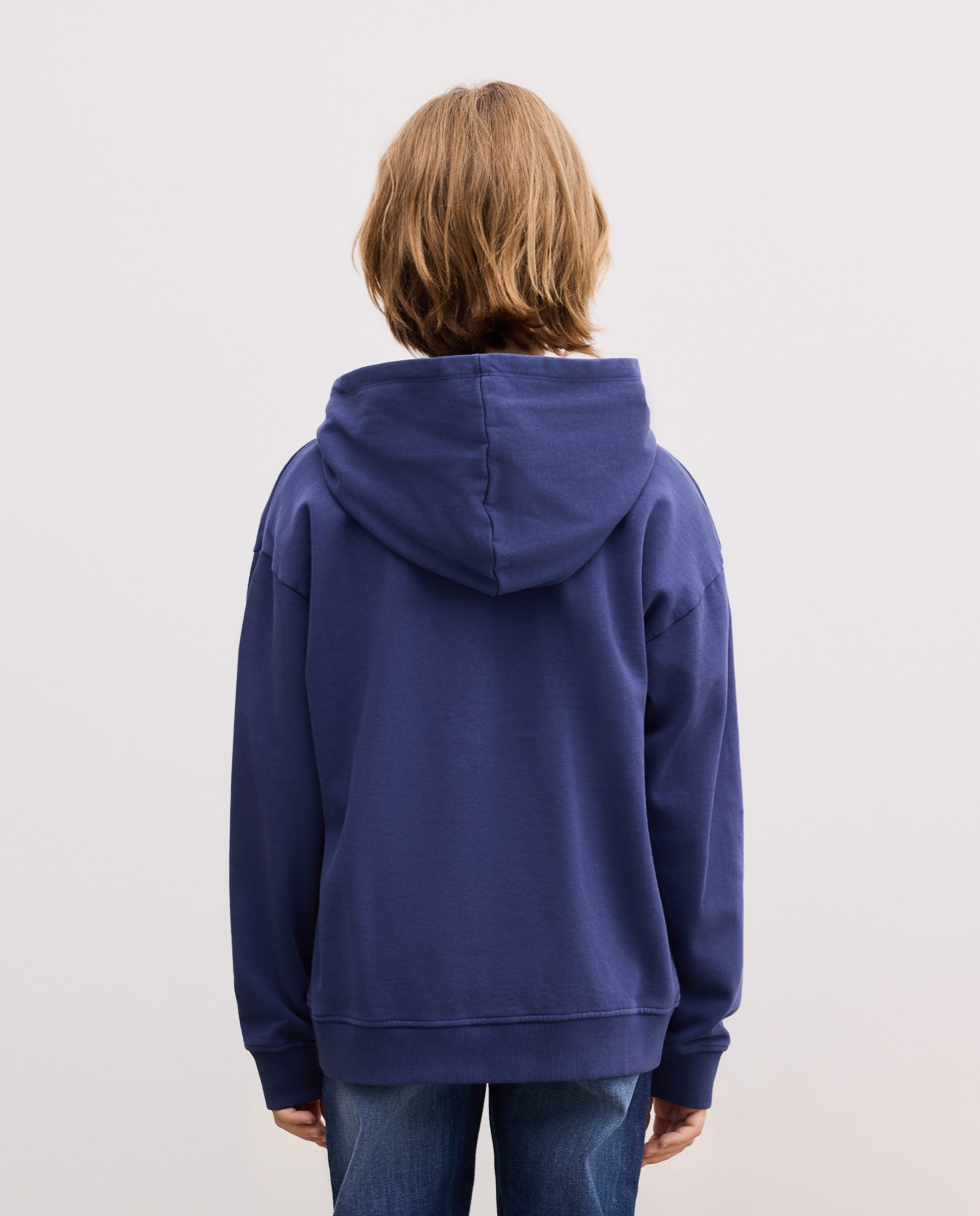 Sudadera cerrada estampado fantasía CAPITÁN AMÉRICA de niño - Kids El Corte Inglés - Azul marino Azul marino-3