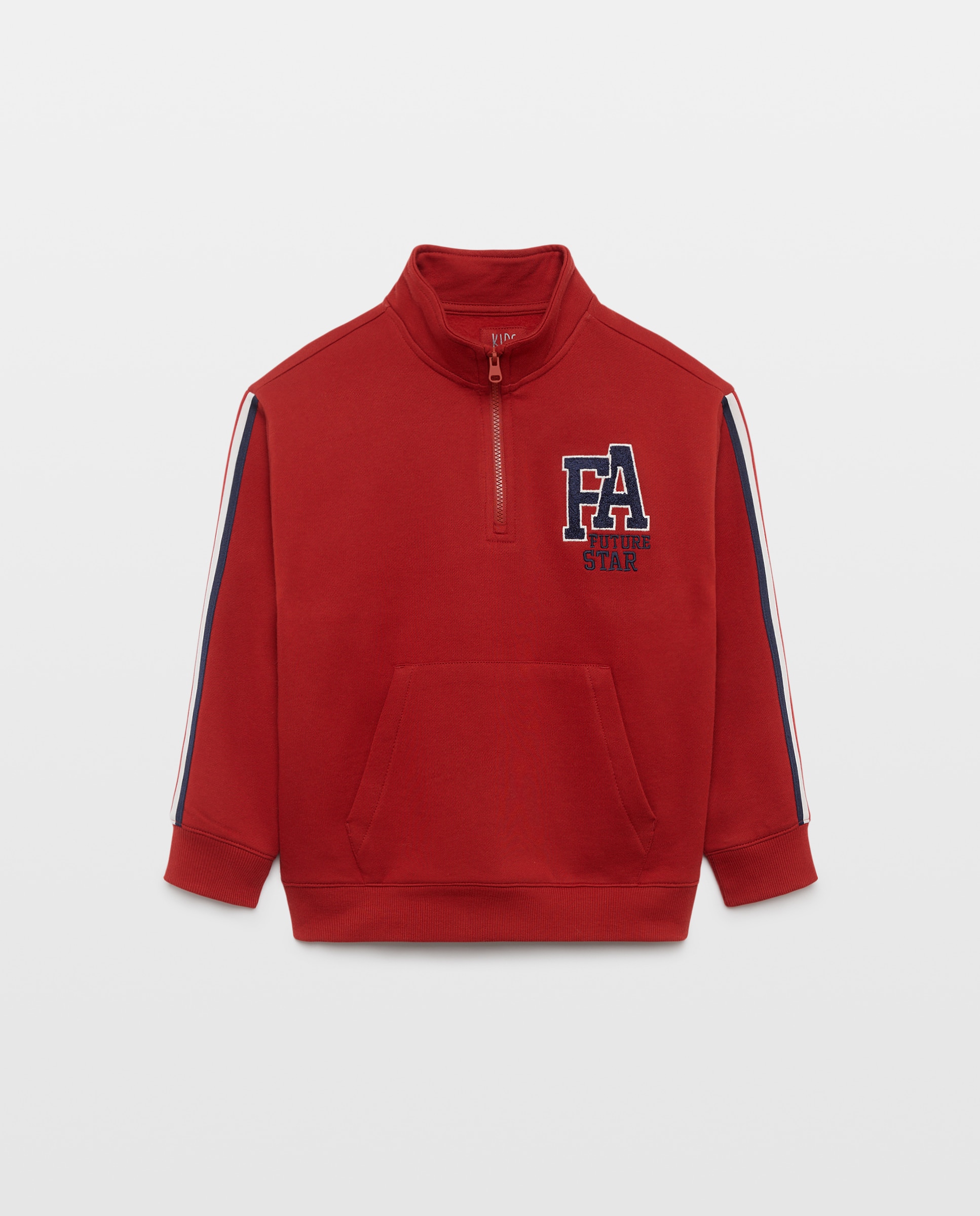 Sudadera sin capucha de niño con cintas cuello - Kids El Corte Inglés - 600 Rojo 600 Rojo-4