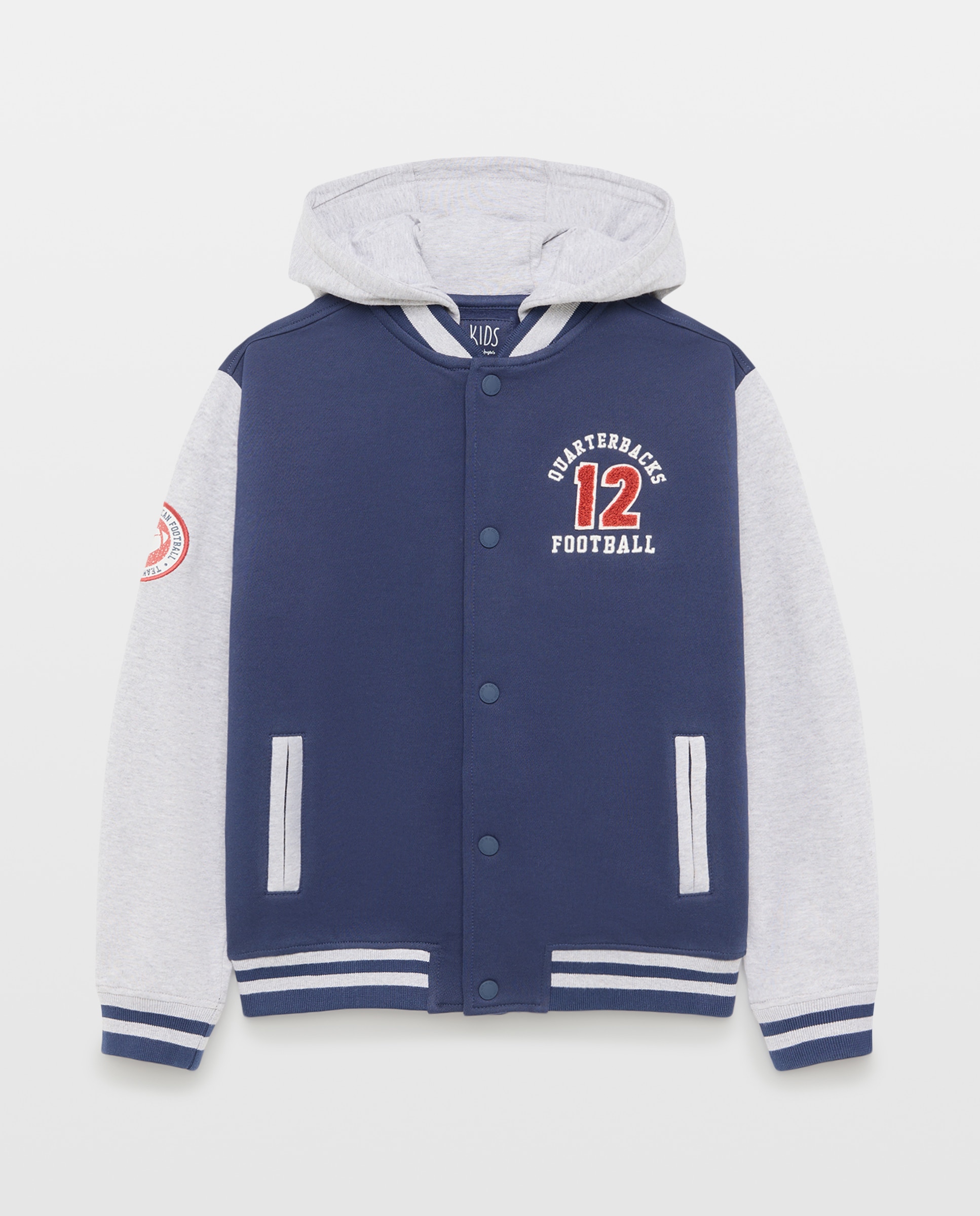 Sudadera bomber capucha de niño - Kids El Corte Inglés - Azul Azul-4