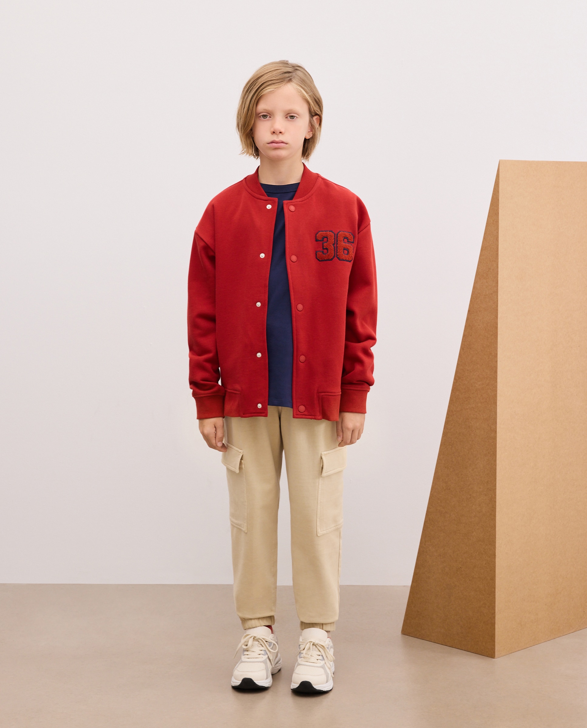 Sudadera abierta con capucha fantasía bomber de niño - Kids El Corte Inglés - 600 Rojo 600 Rojo-2