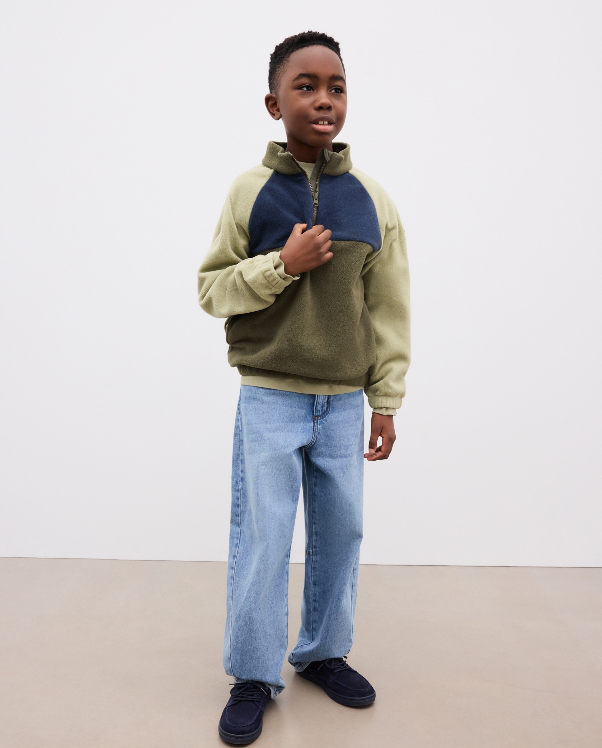 Sudadera polar lisa de niño - Kids El Corte Inglés - 520 Kaki 520 Kaki-1