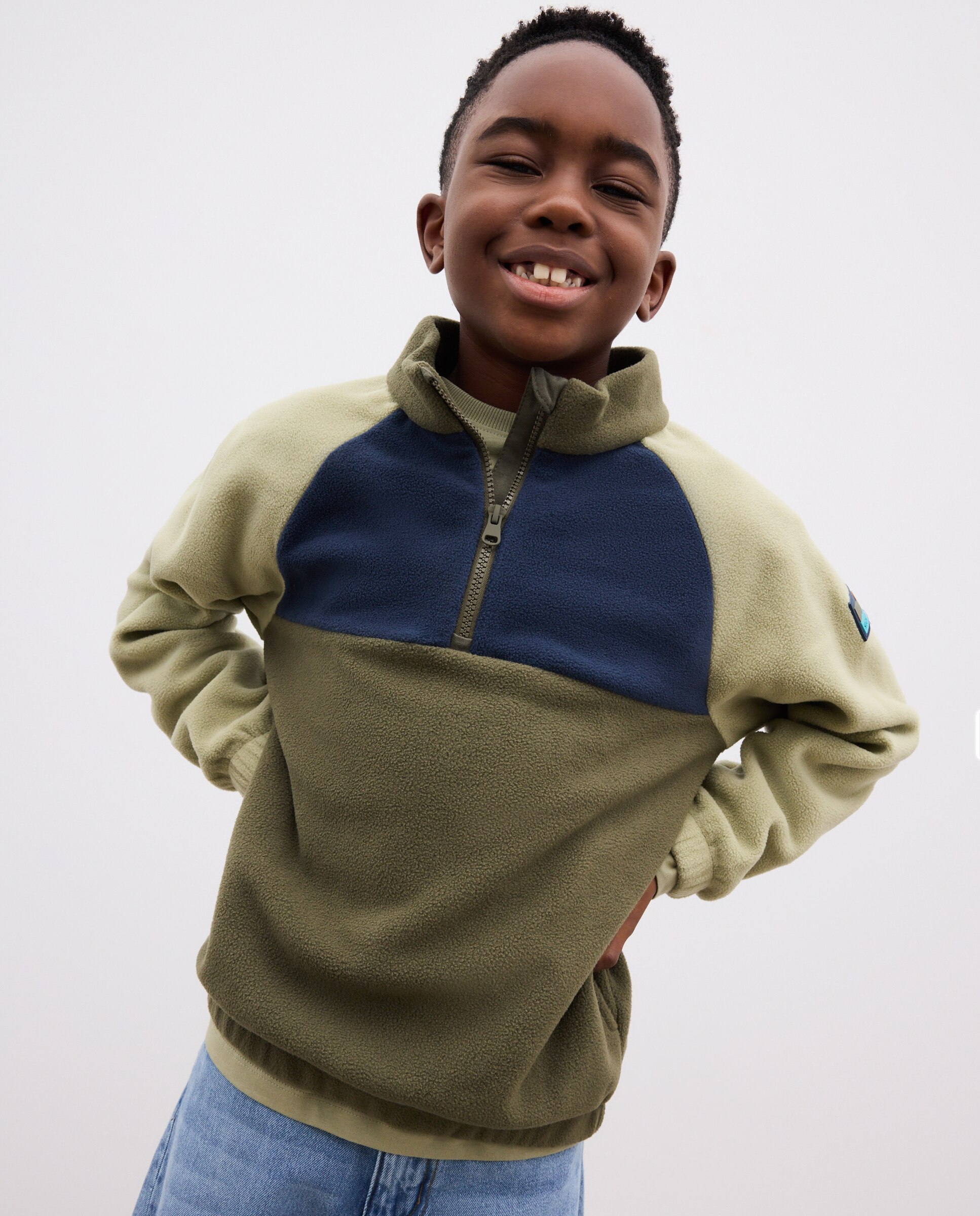 Sudadera polar lisa de niño - Kids El Corte Inglés - 520 Kaki 520 Kaki-2
