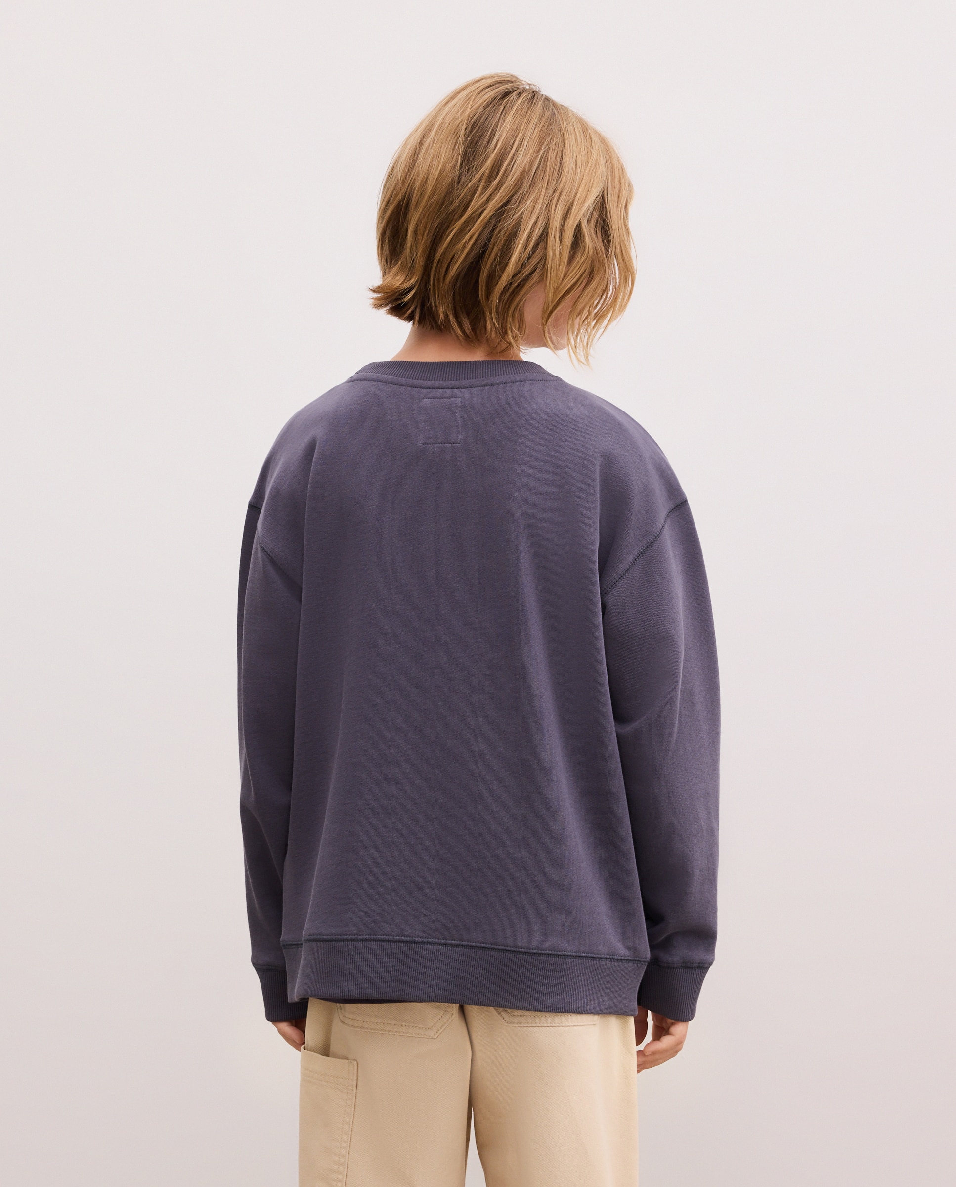 Sweatshirt Fechada com Gola Redonda e Fantasia NBA Cinzento-3