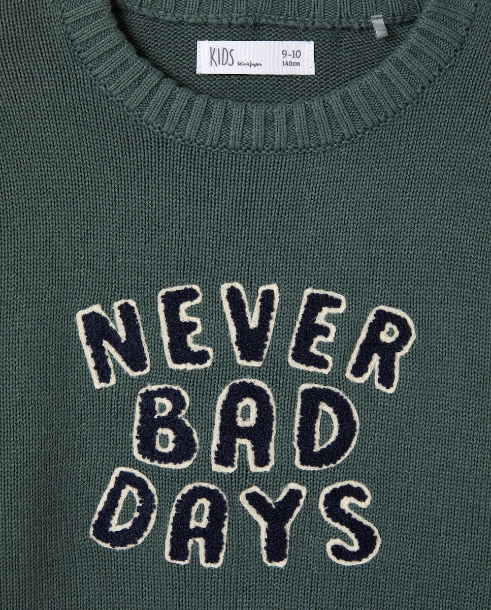 Camisola de Malha Tricolor Cornelli Verde-6