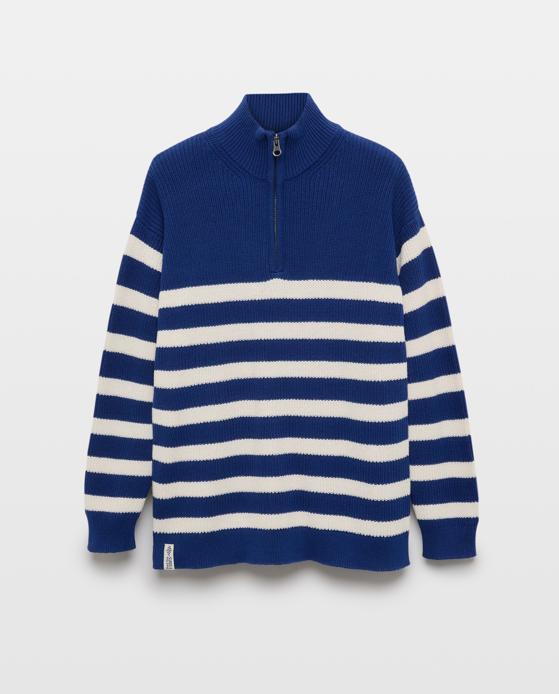 Camisola de Malha com Risca e Fecho de Correr Kids El Corte Inglés Azul-5