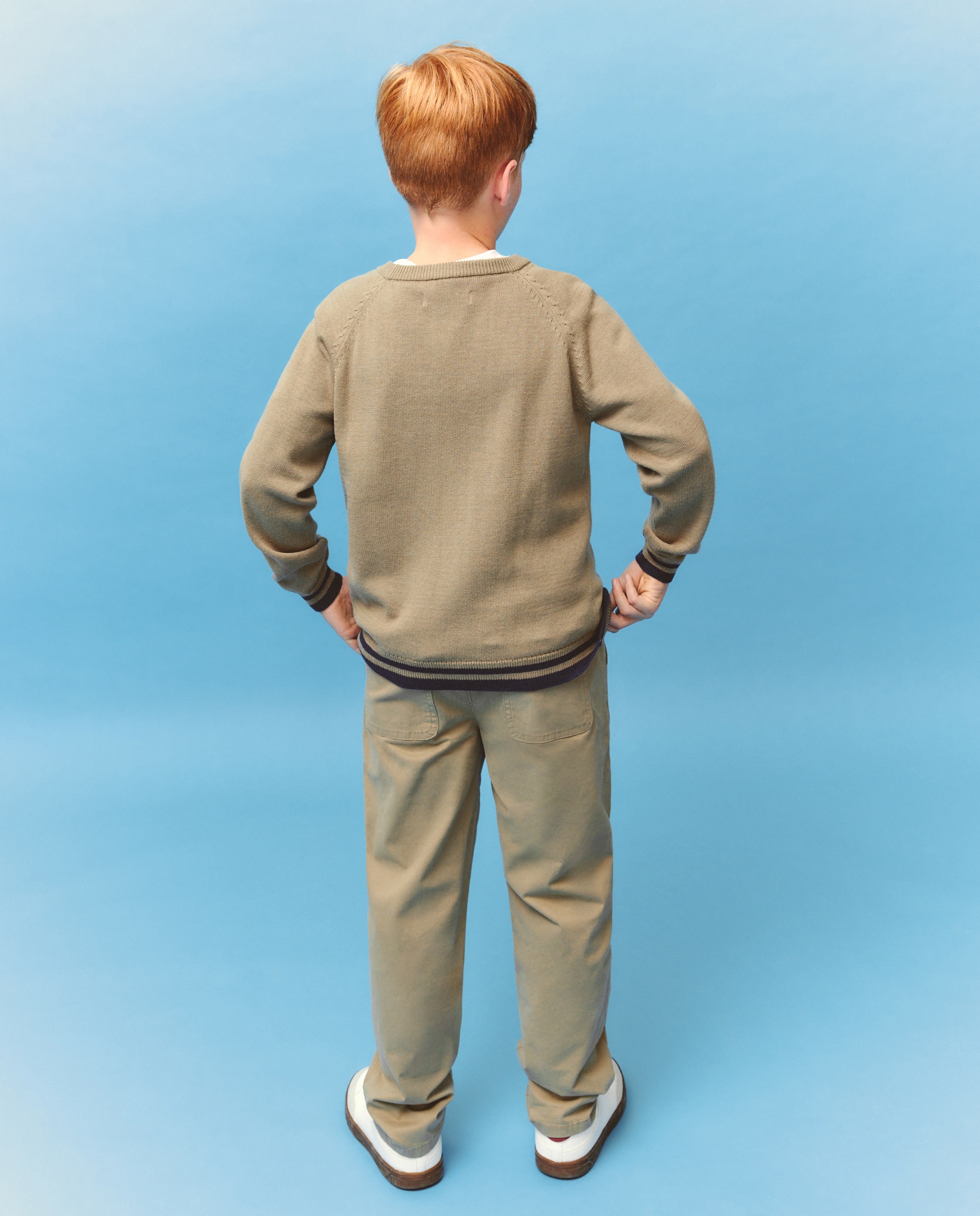 Camisola de Malha com Letra e Emblema Kids El Corte Inglés Verde-3