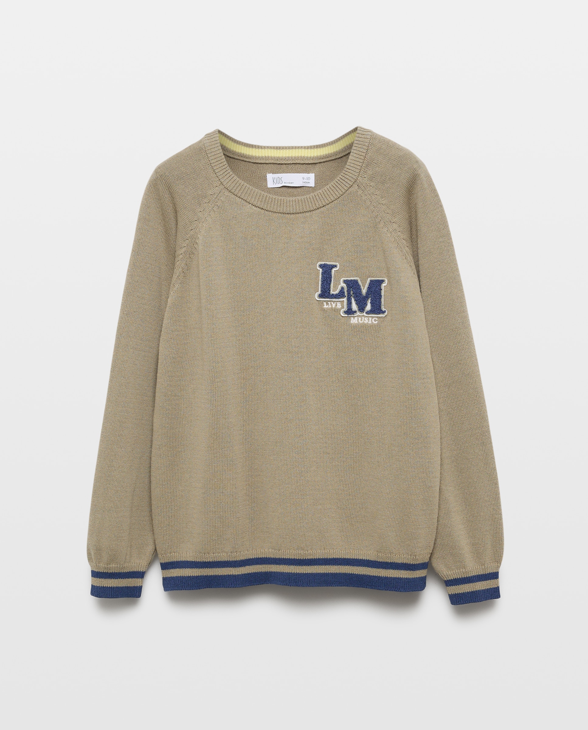 Camisola de Malha com Letra e Emblema Kids El Corte Inglés Verde-4