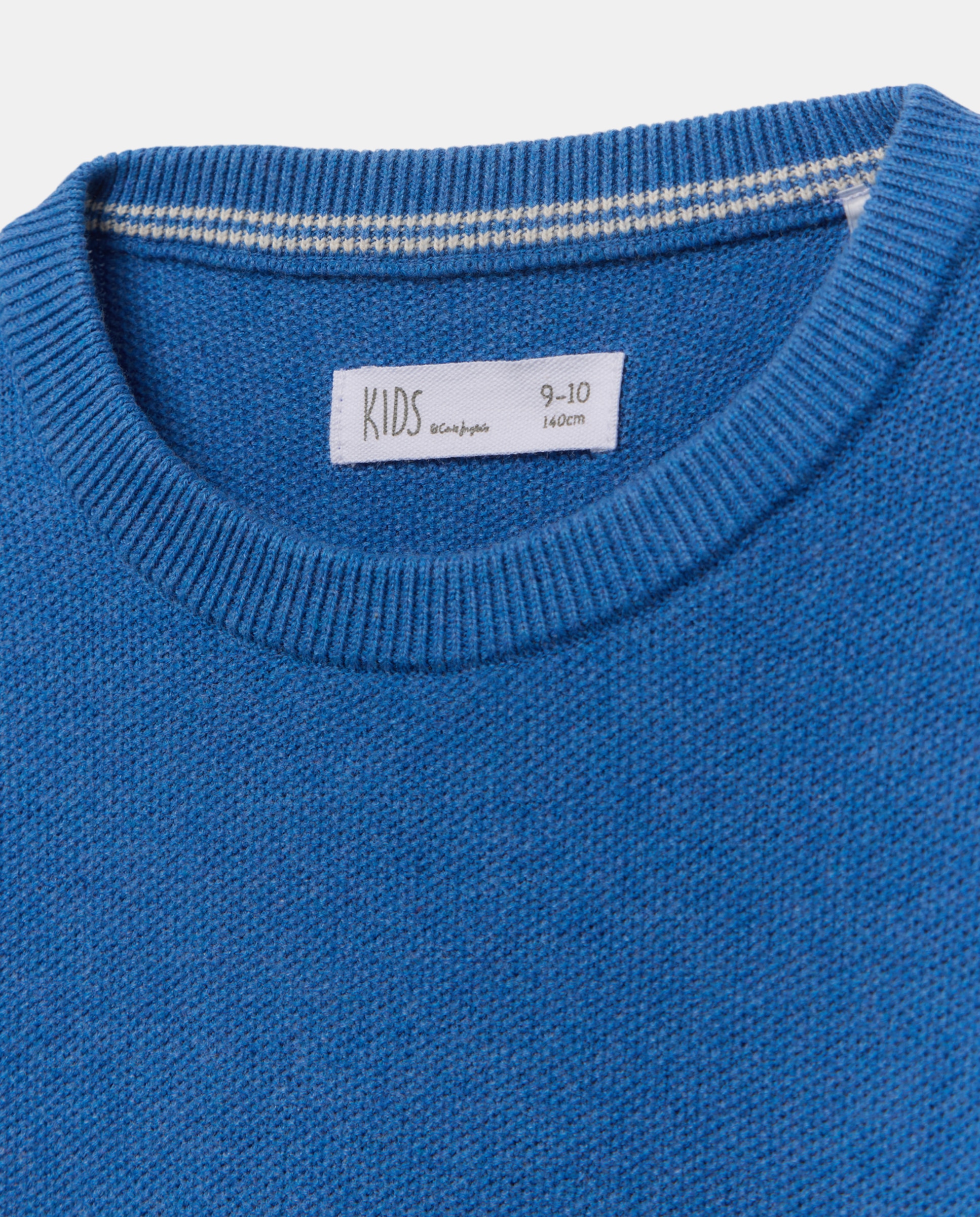 Camisola de Malha com Decote Redondo 400 Azul-5