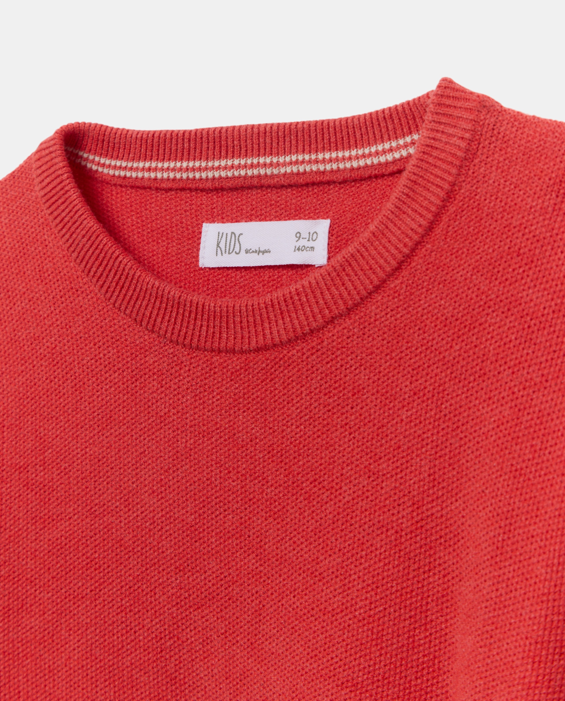 Camisola de Malha com Decote Redondo 660 Laranja-5
