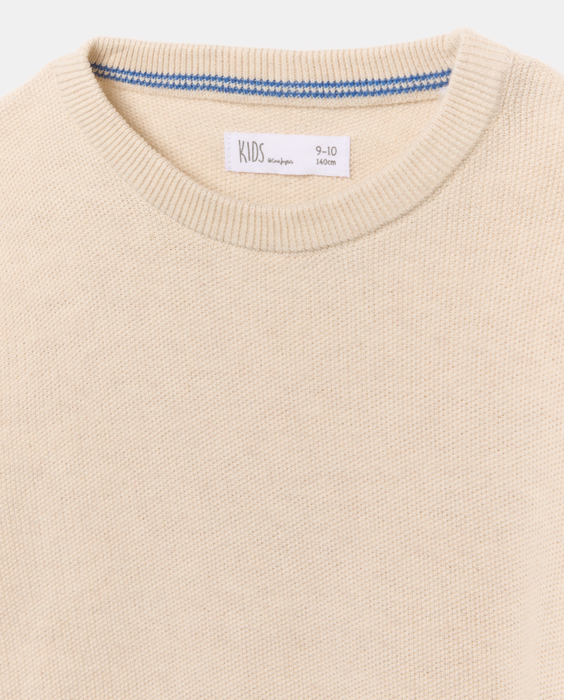 Camisola de Malha com Decote Redondo Kids El Corte Inglés 120 Cru-5