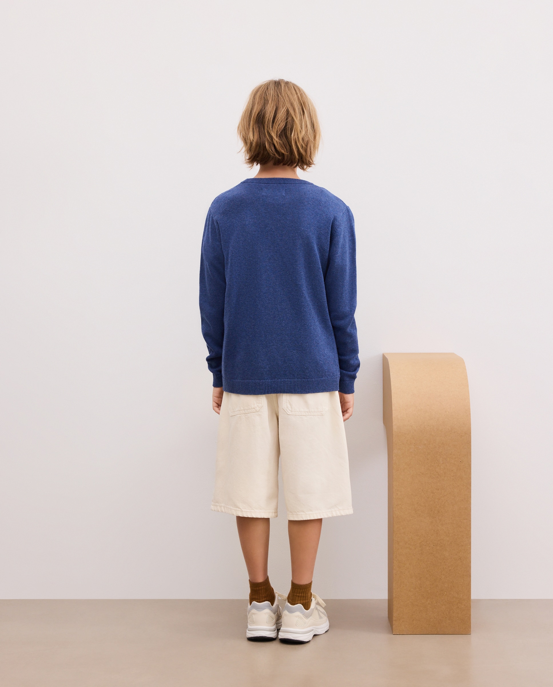 Jersey de niño básico liso cuello caja - Kids El Corte Inglés - 400 Azul 400 Azul-3