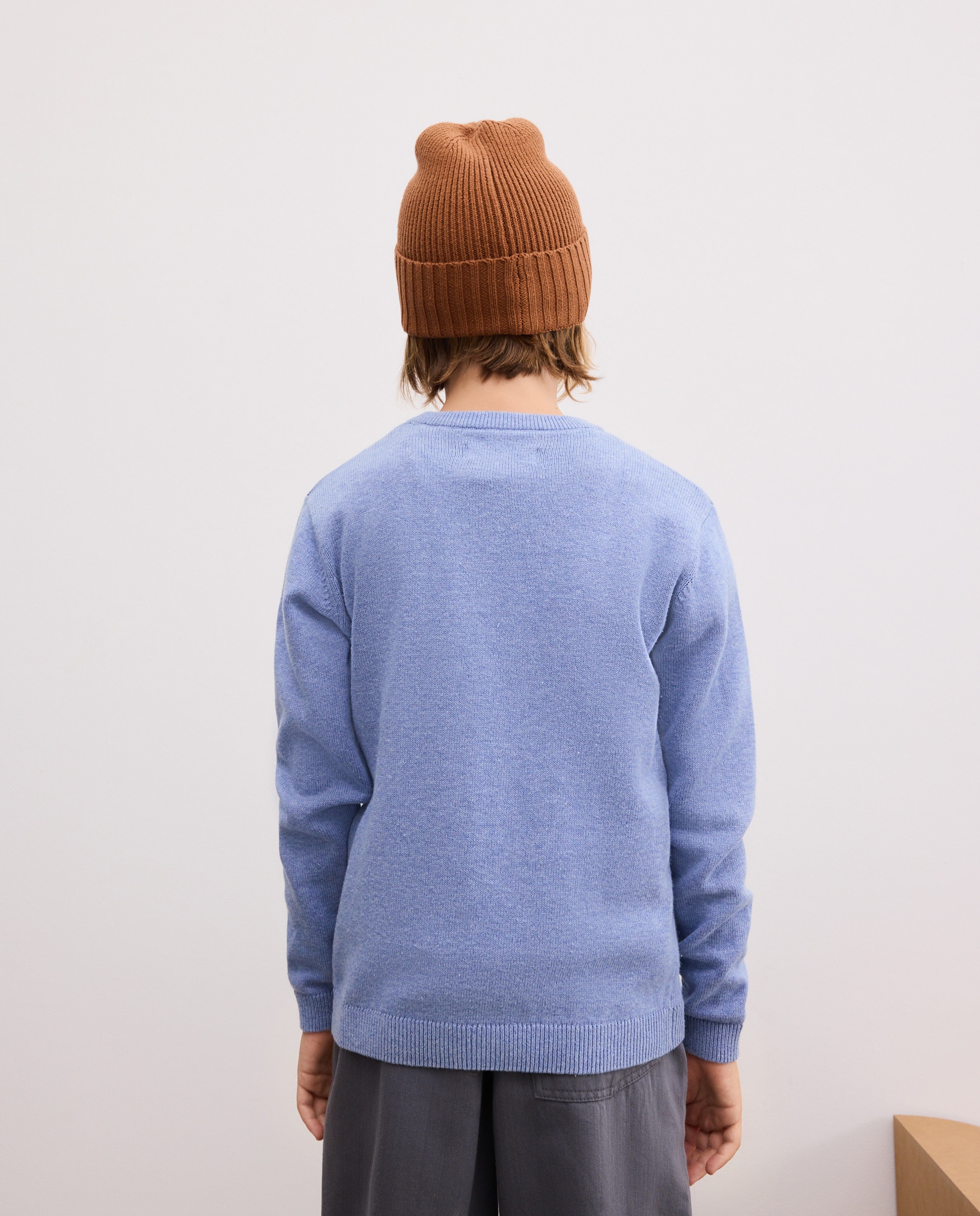 Jersey de niño básico liso cuello caja - Kids El Corte Inglés - 410 Azul claro 410 Azul claro-3