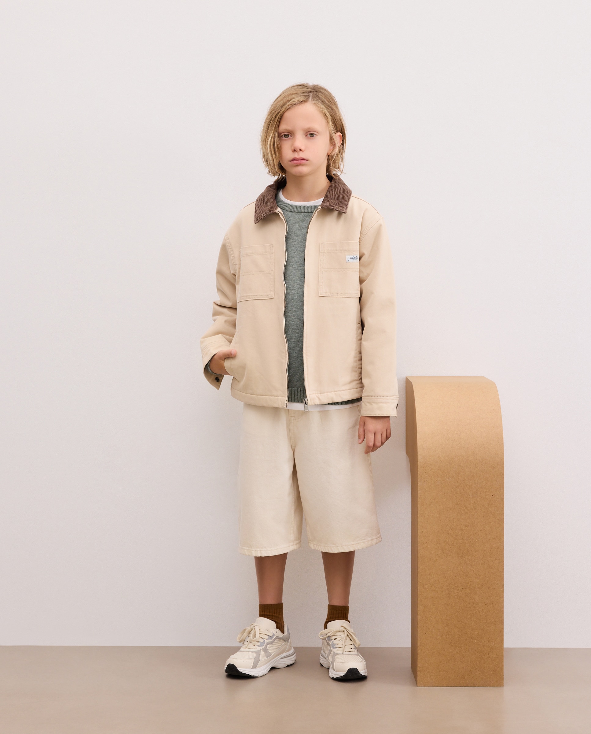 Jersey de niño básico liso cuello caja - Kids El Corte Inglés - Verde Verde-2
