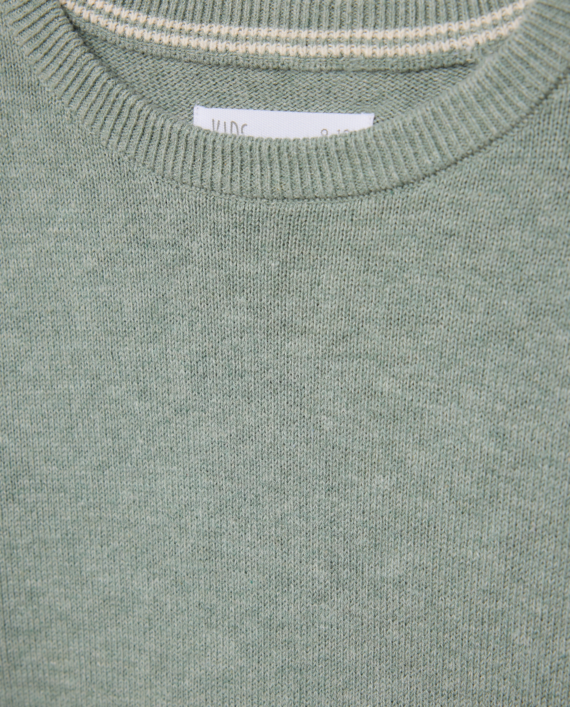 Camisola de Malha Básica Lisa com Gola Redonda Kids El Corte Inglés Verde-2