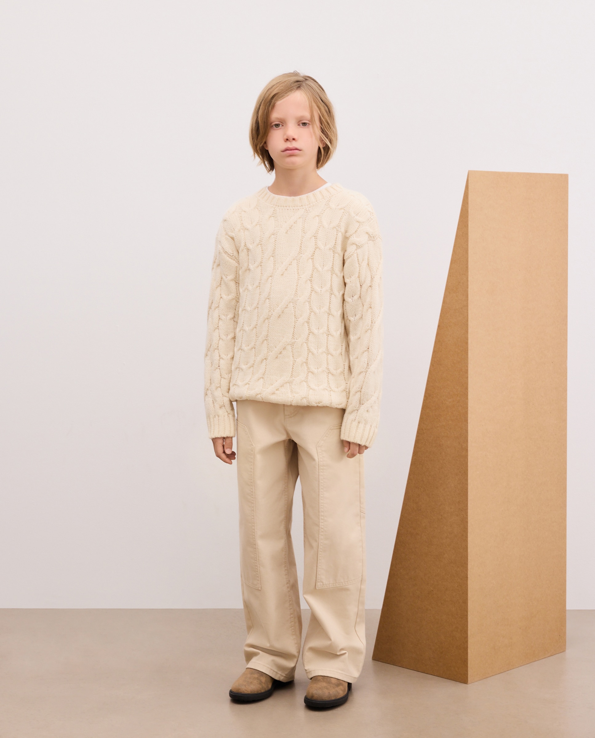Jersey cuello caja fantasía ochos de niño - Kids El Corte Inglés - 120 Crudo 120 Crudo-2