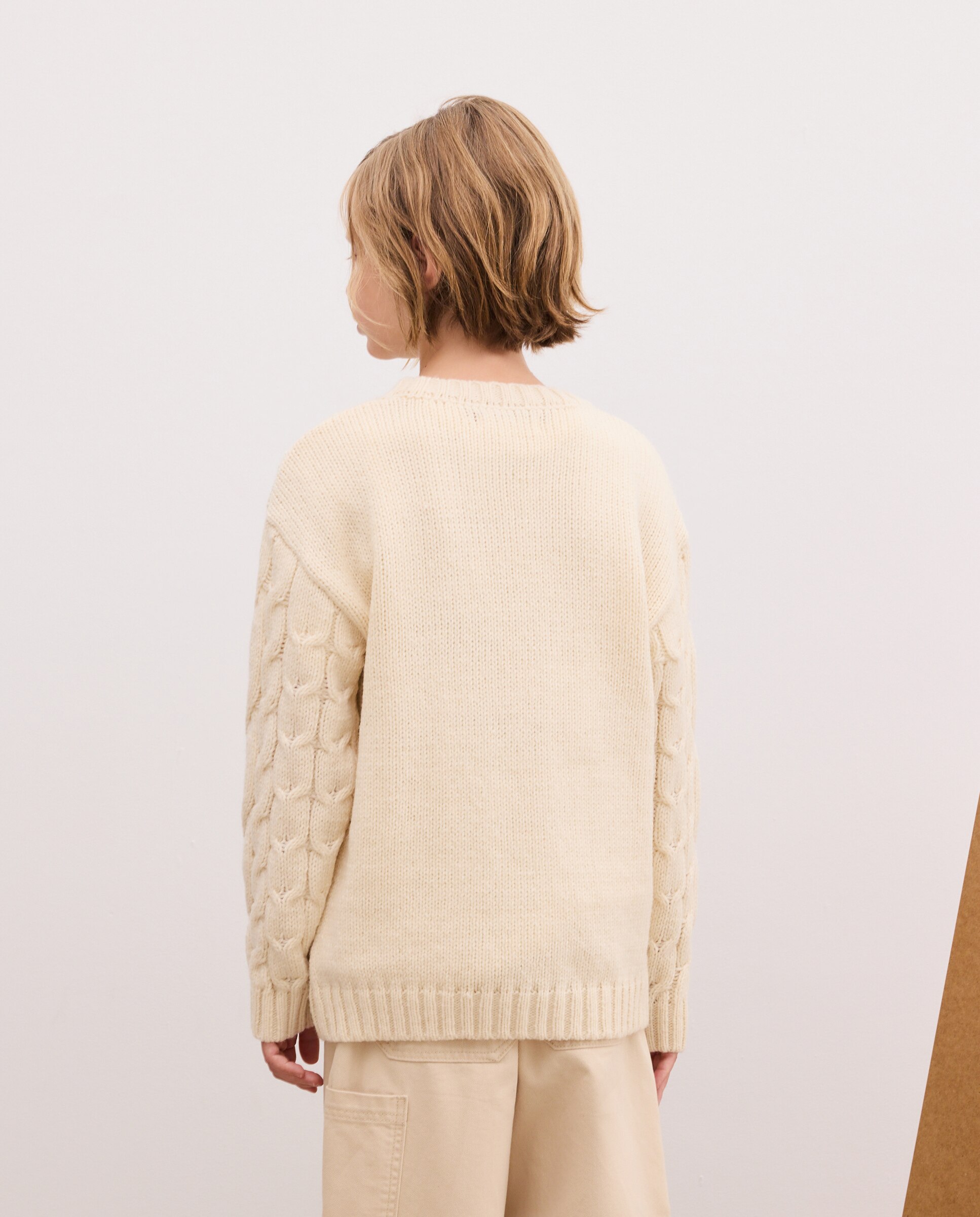 Jersey cuello caja fantasía ochos de niño - Kids El Corte Inglés - 120 Crudo 120 Crudo-3