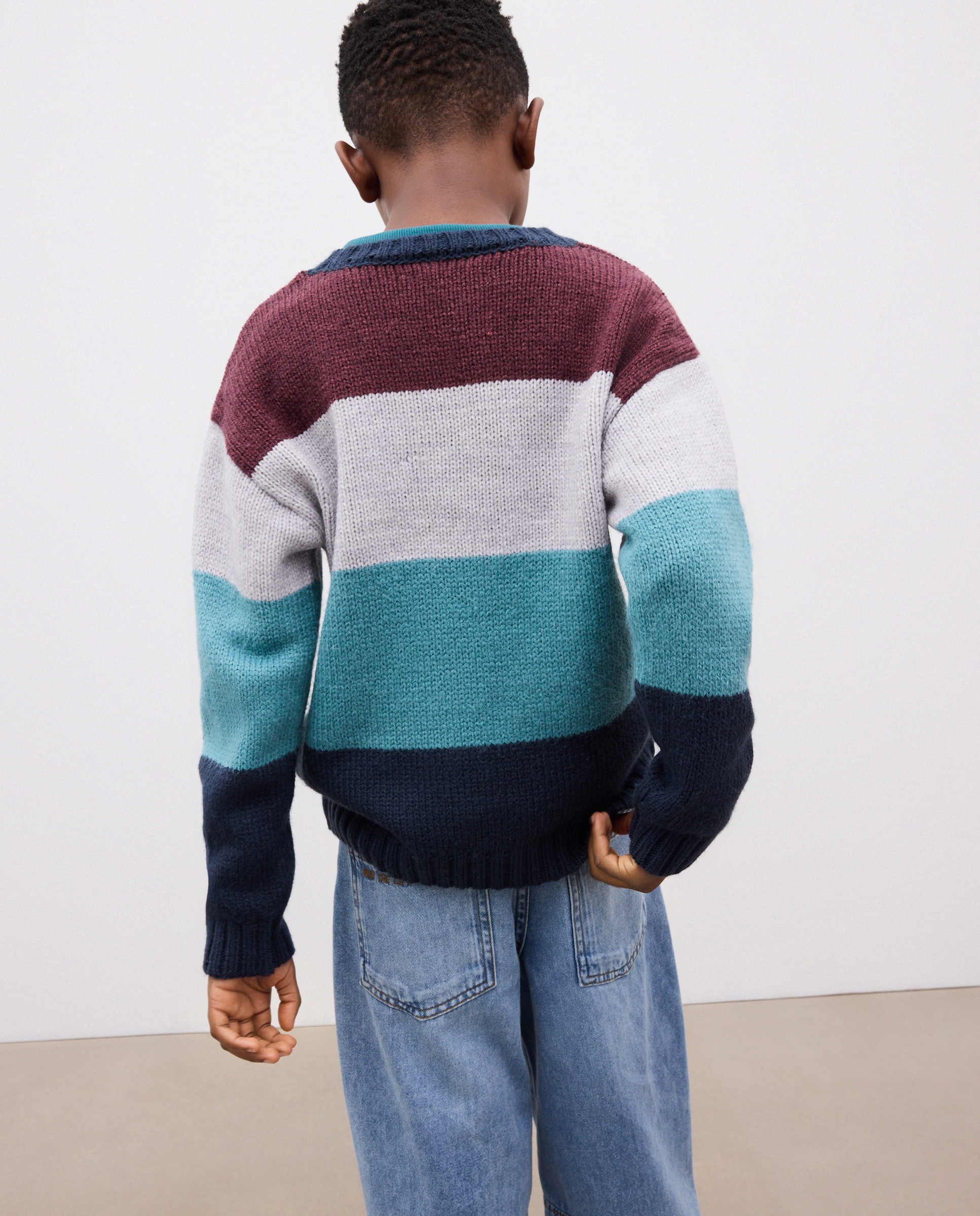 Jersey cuello caja raya kodak de niño - Kids El Corte Inglés - Azul Azul-3