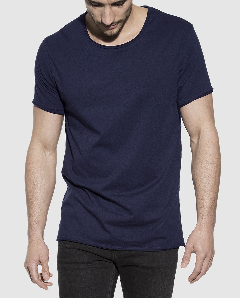 Imagen 0 de Camiseta interior de hombre Bread & Boxers azul de manga corta Azul marino