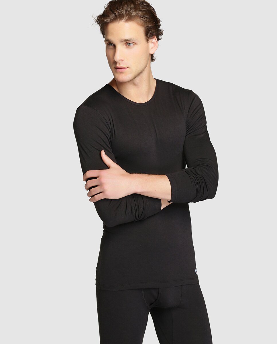 Camiseta interior de hombre Abanderado negra - Negro Negro-1